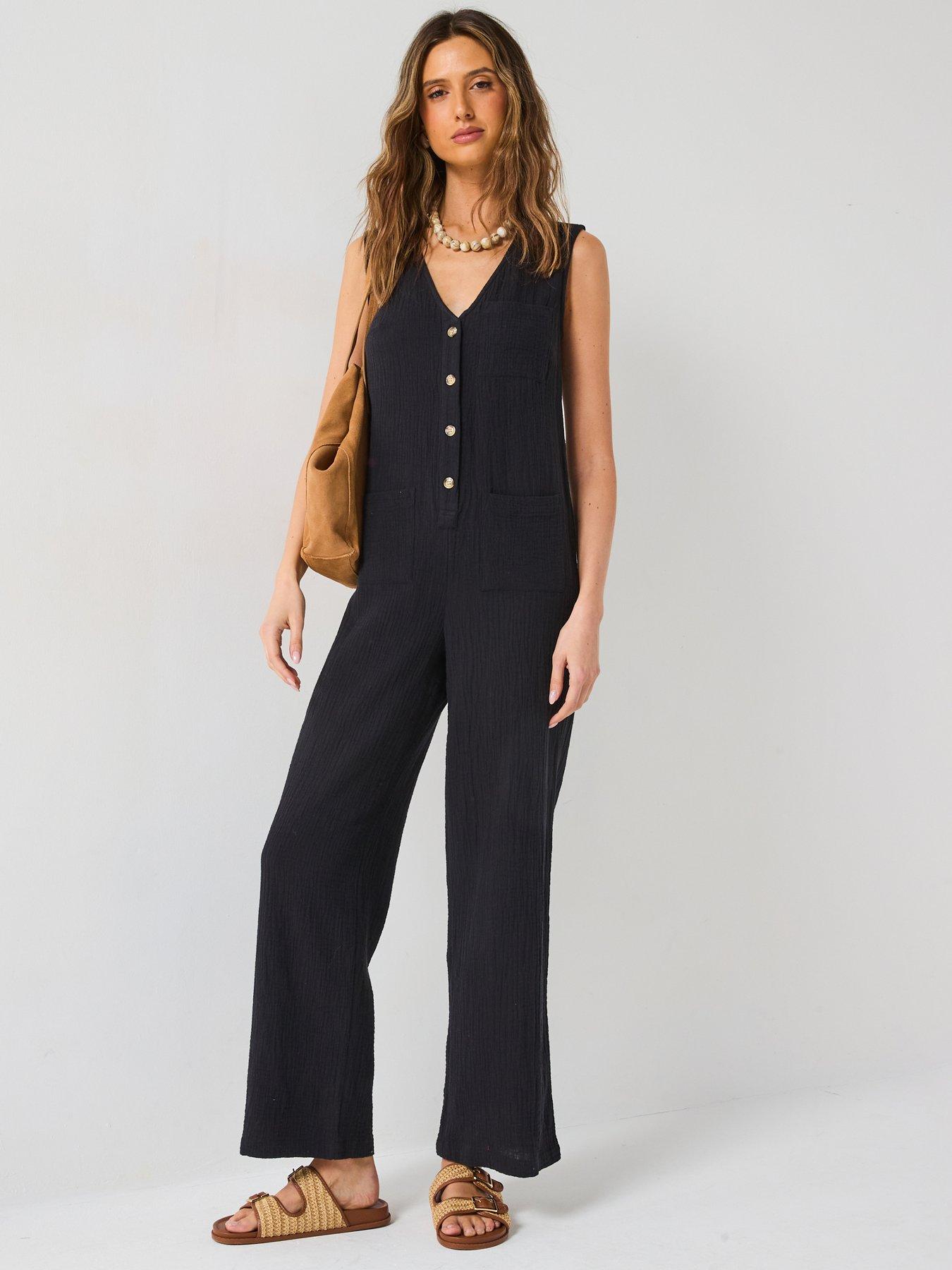 v-by-very-cheese-cloth-jumpsuit-black