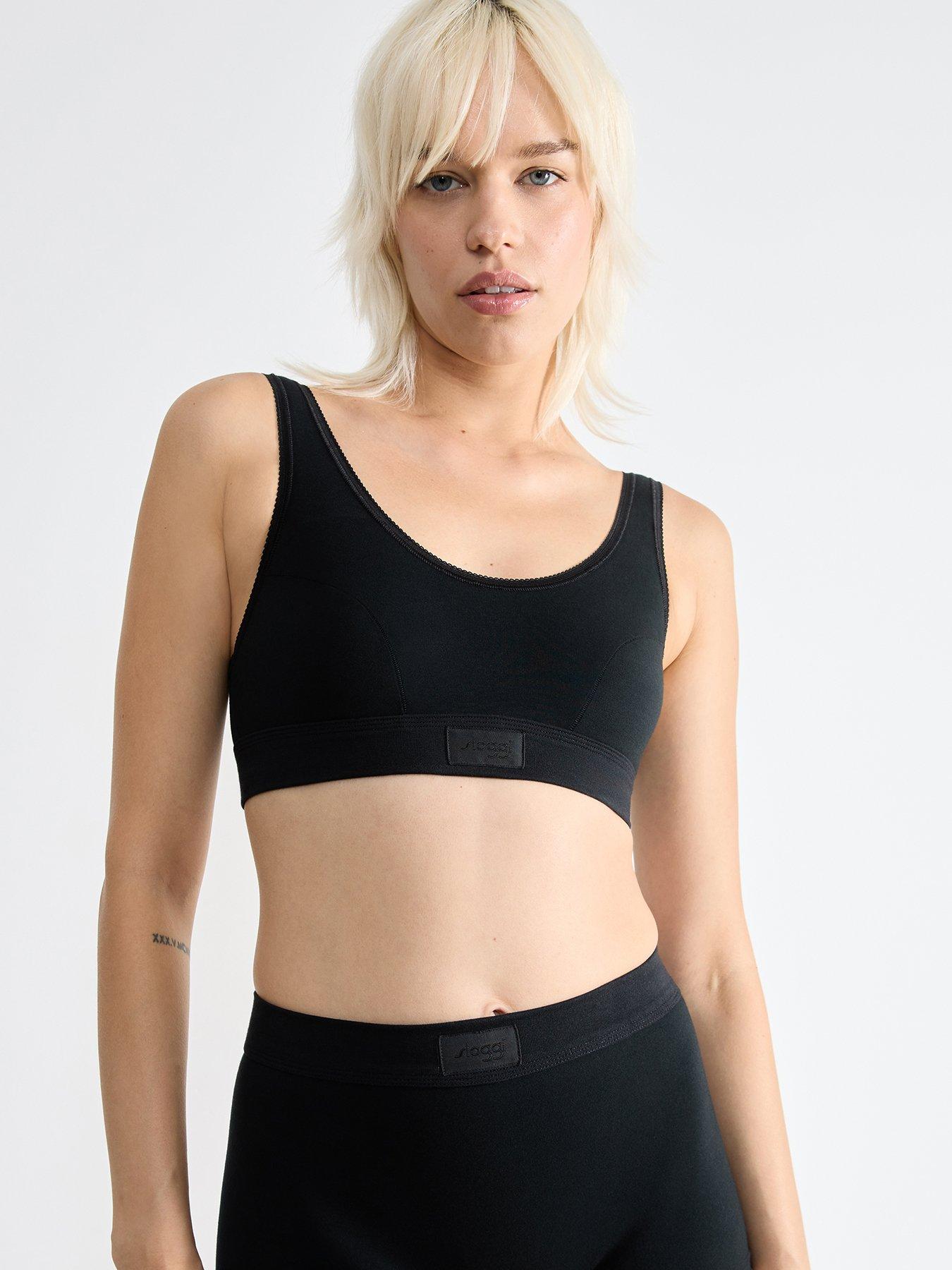  image of sloggi-double-comfort-crop-top-black