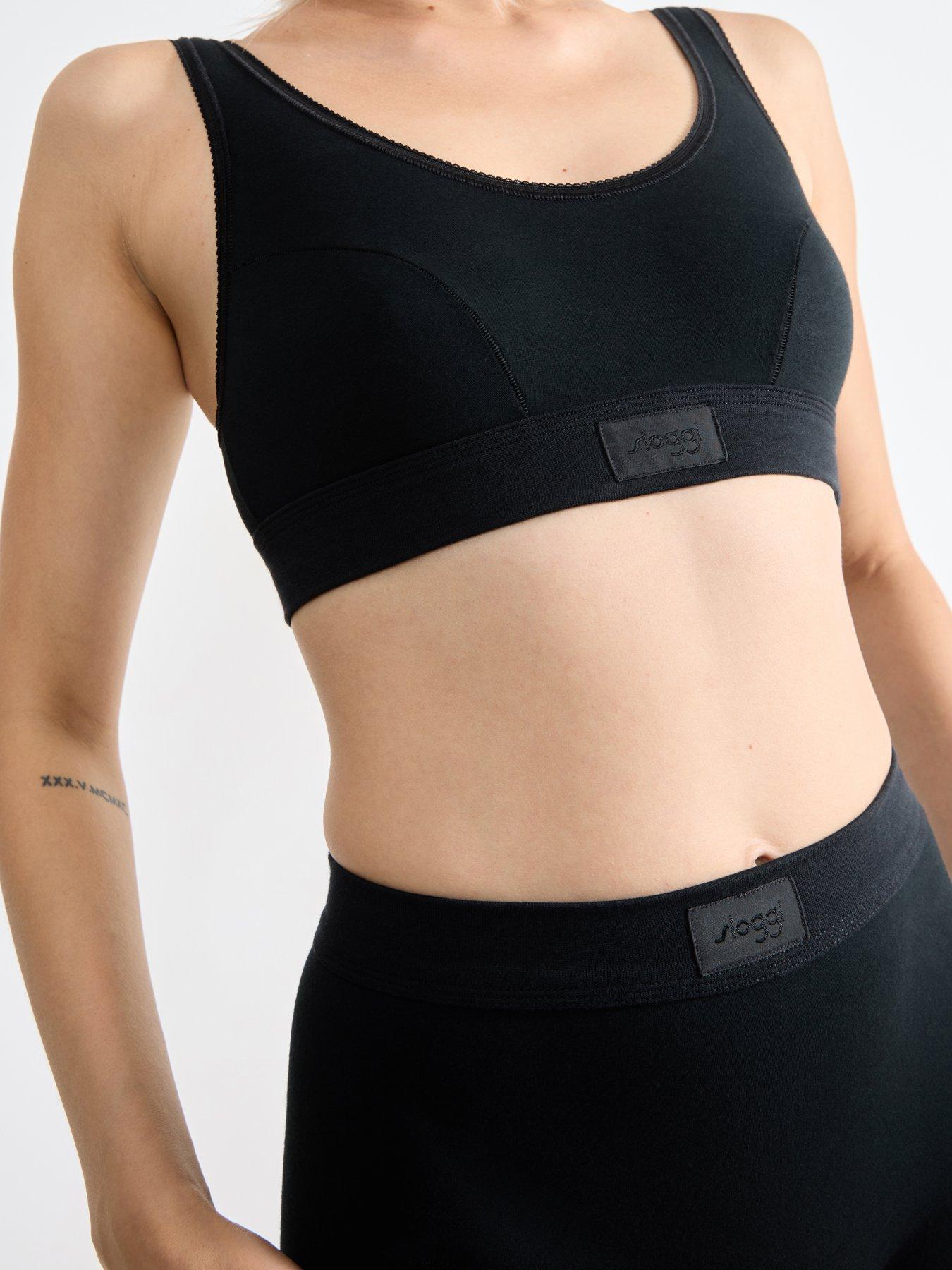  image of sloggi-double-comfort-crop-top-black