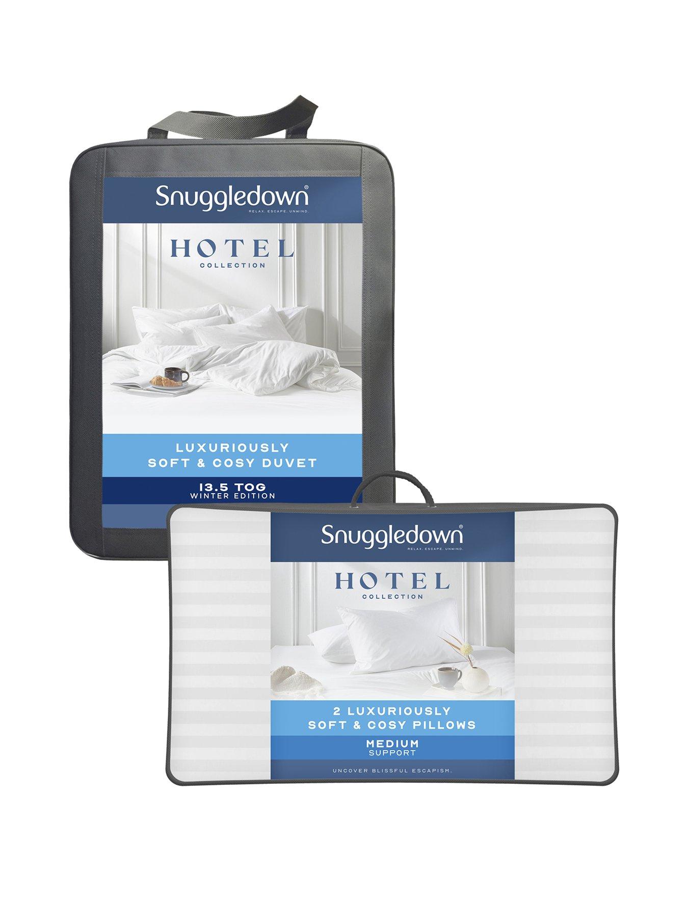 Image 1 of 6 of Snuggledown of Norway Hotel Luxuriously Soft Bundle- 13.5 Tog Duvet &amp; 2 Pillow Pack
