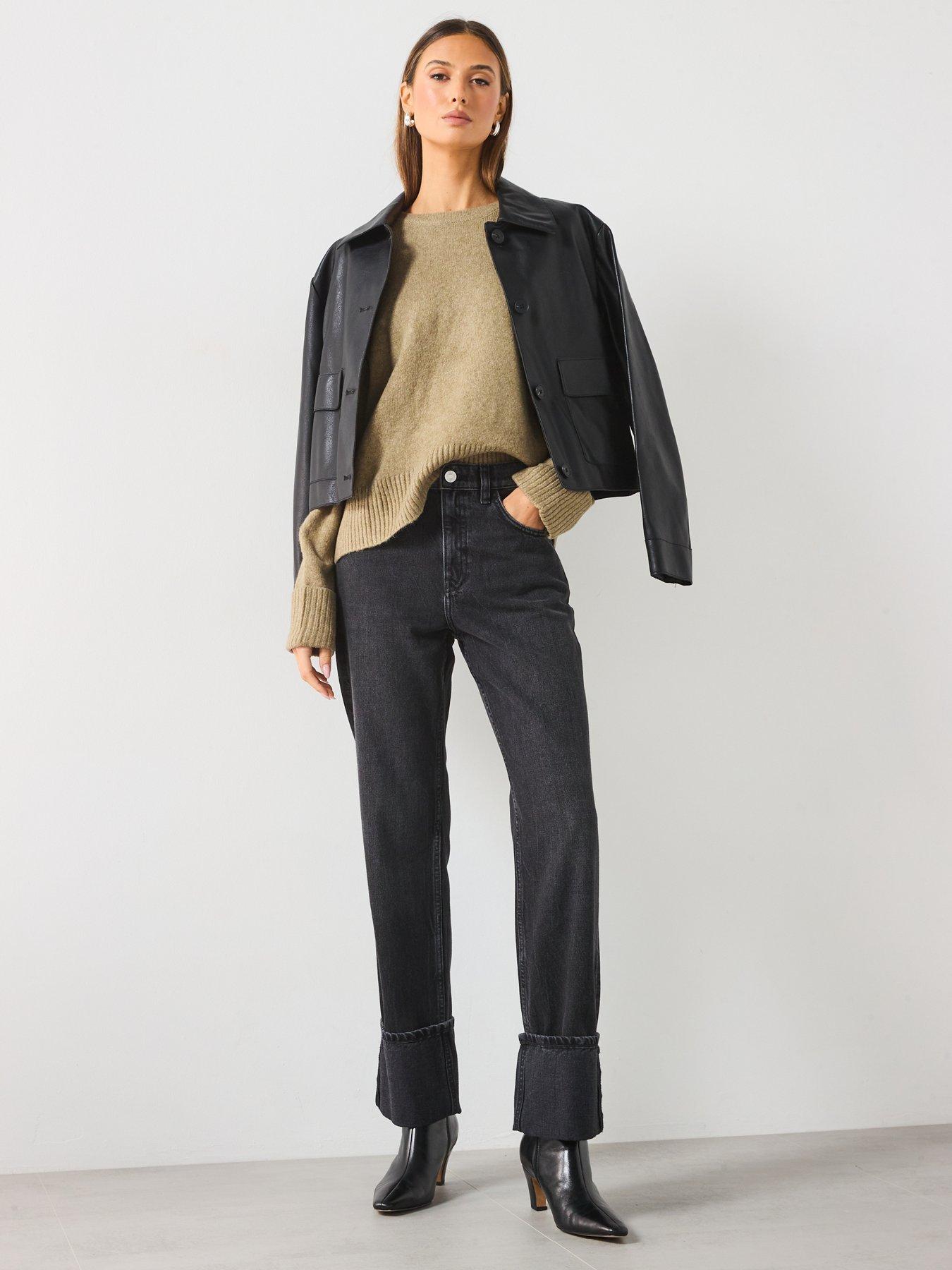 Image 3 of 6 of Mango Knitted Jumper - Khaki