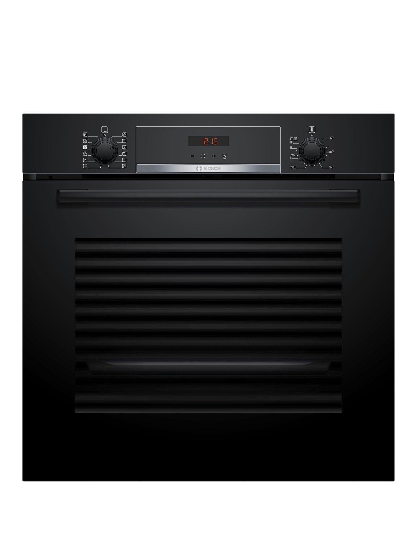 Bosch Series 4 HQA574BB3B Built-in Electric Single Oven and Pyrolytic Cleaning - Black - A+ Rated