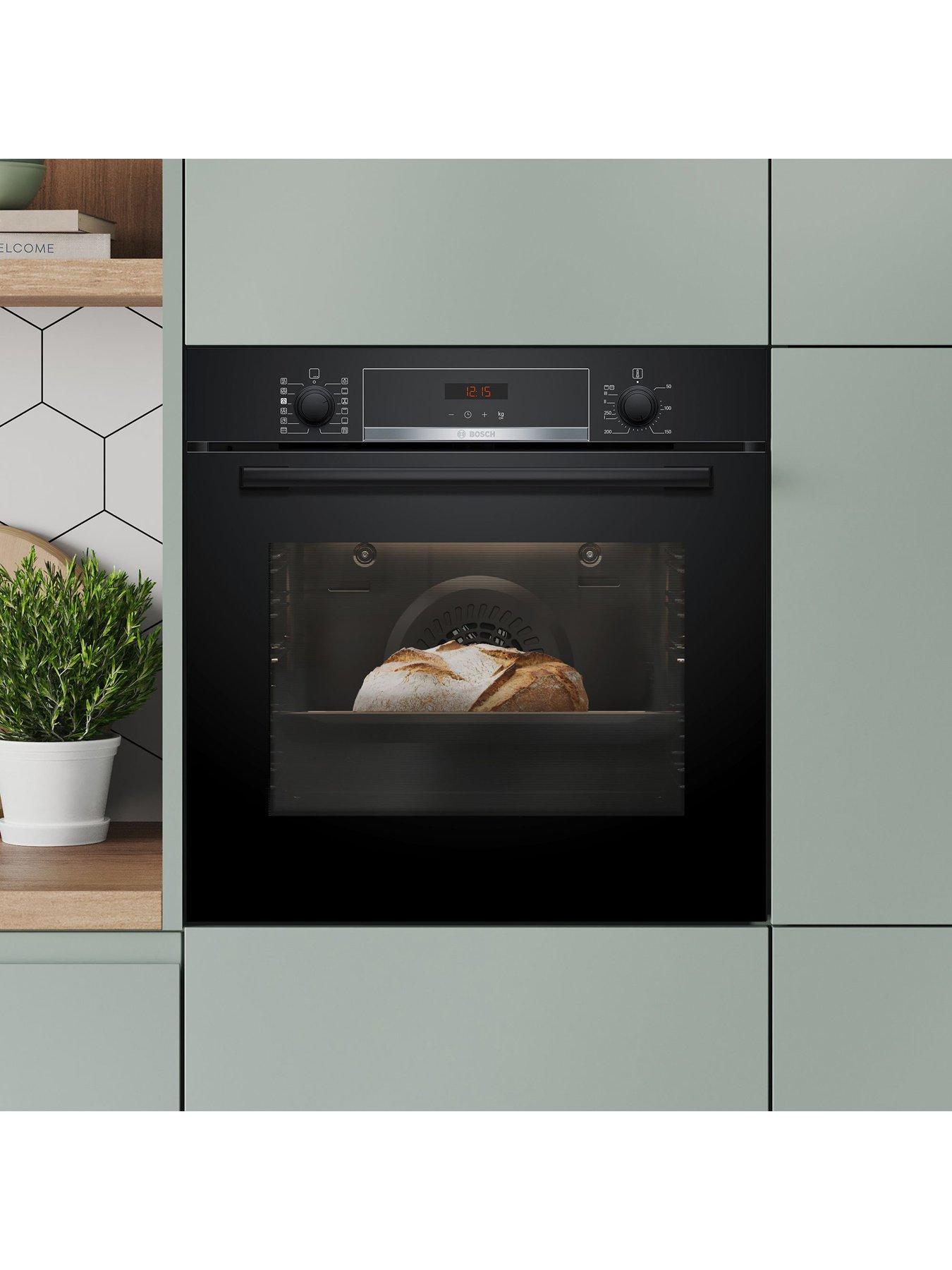  image of bosch-series-4-hqa574bb3b-built-in-electric-single-oven-with-pyrolytic-cleaning-black