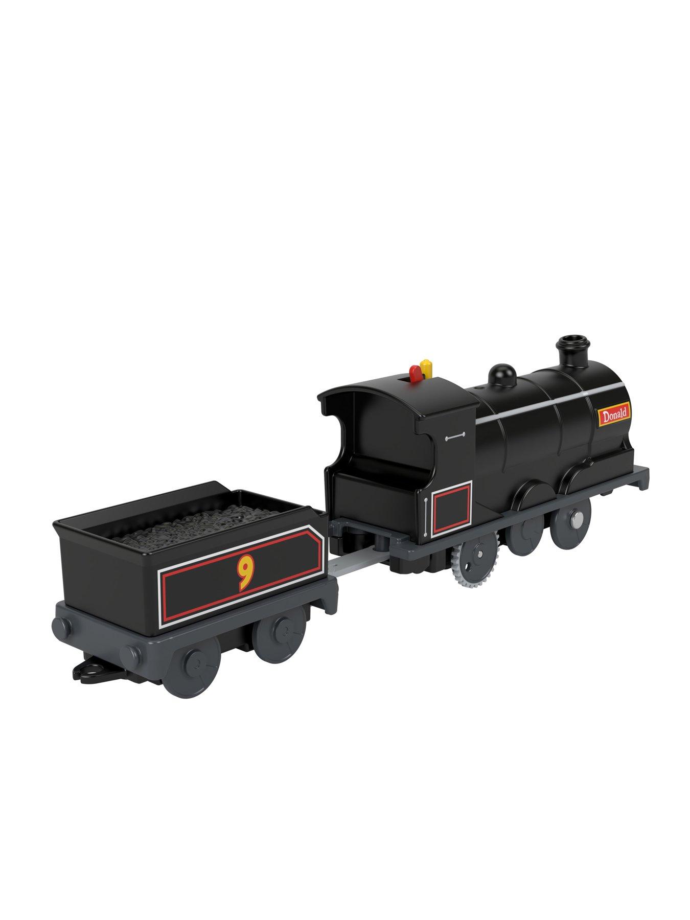 Thomas & Friends Donald Motorized Toy Train Engine with Cargo Car for ...