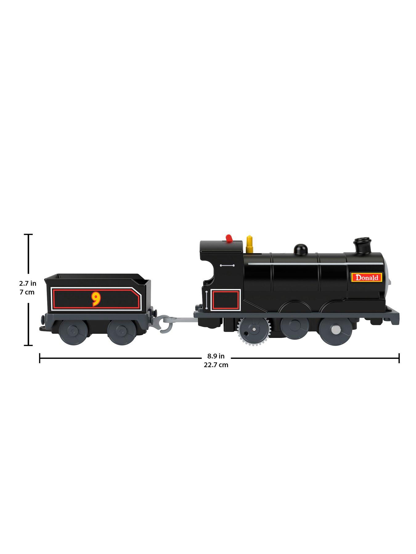 Image 6 of 7 of Thomas & Friends Donald Motorized Toy Train Engine with Cargo Car for Preschool Kids