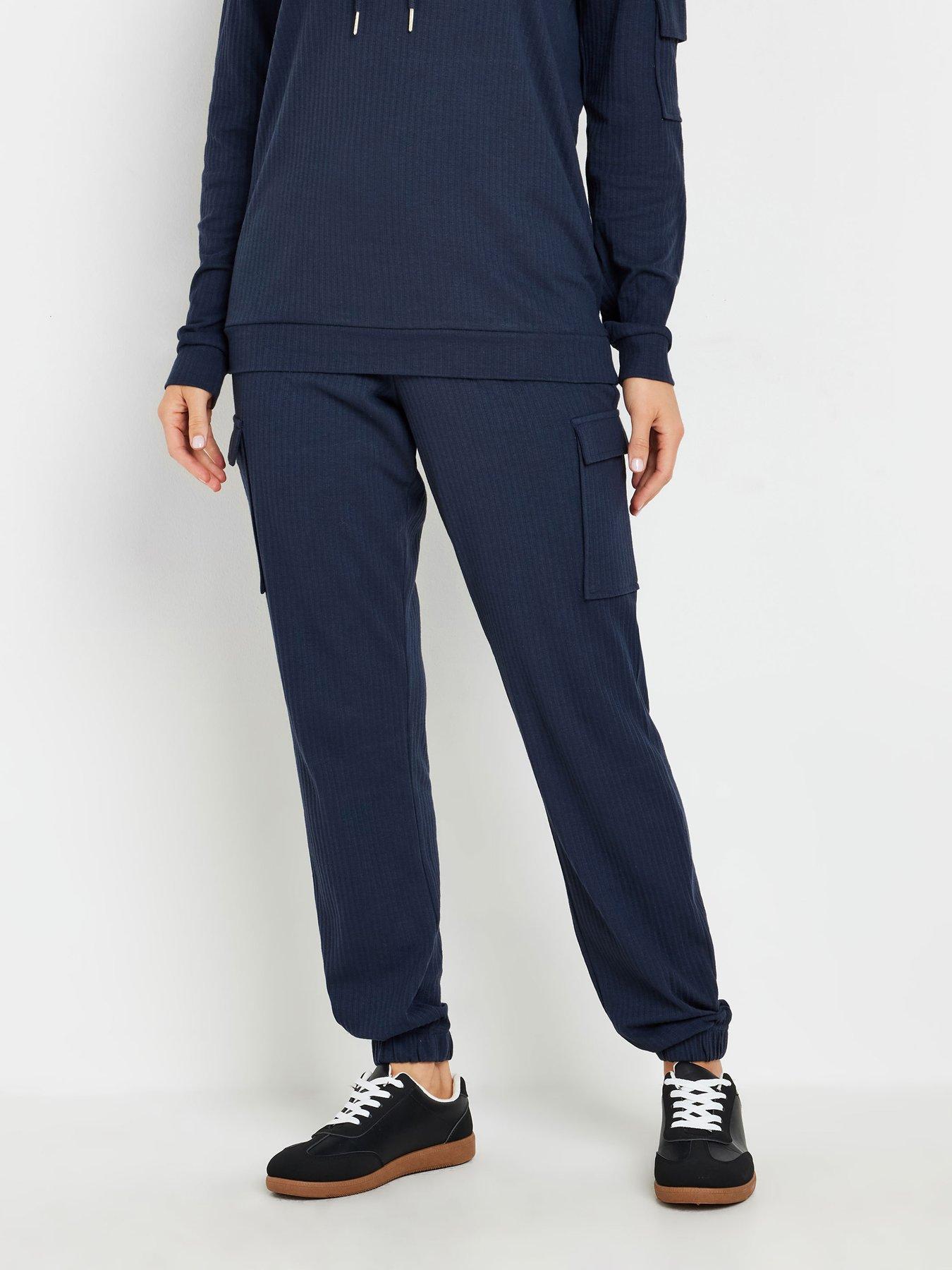 long-tall-sally-tall-ribbed-cargo-jogger-blue
