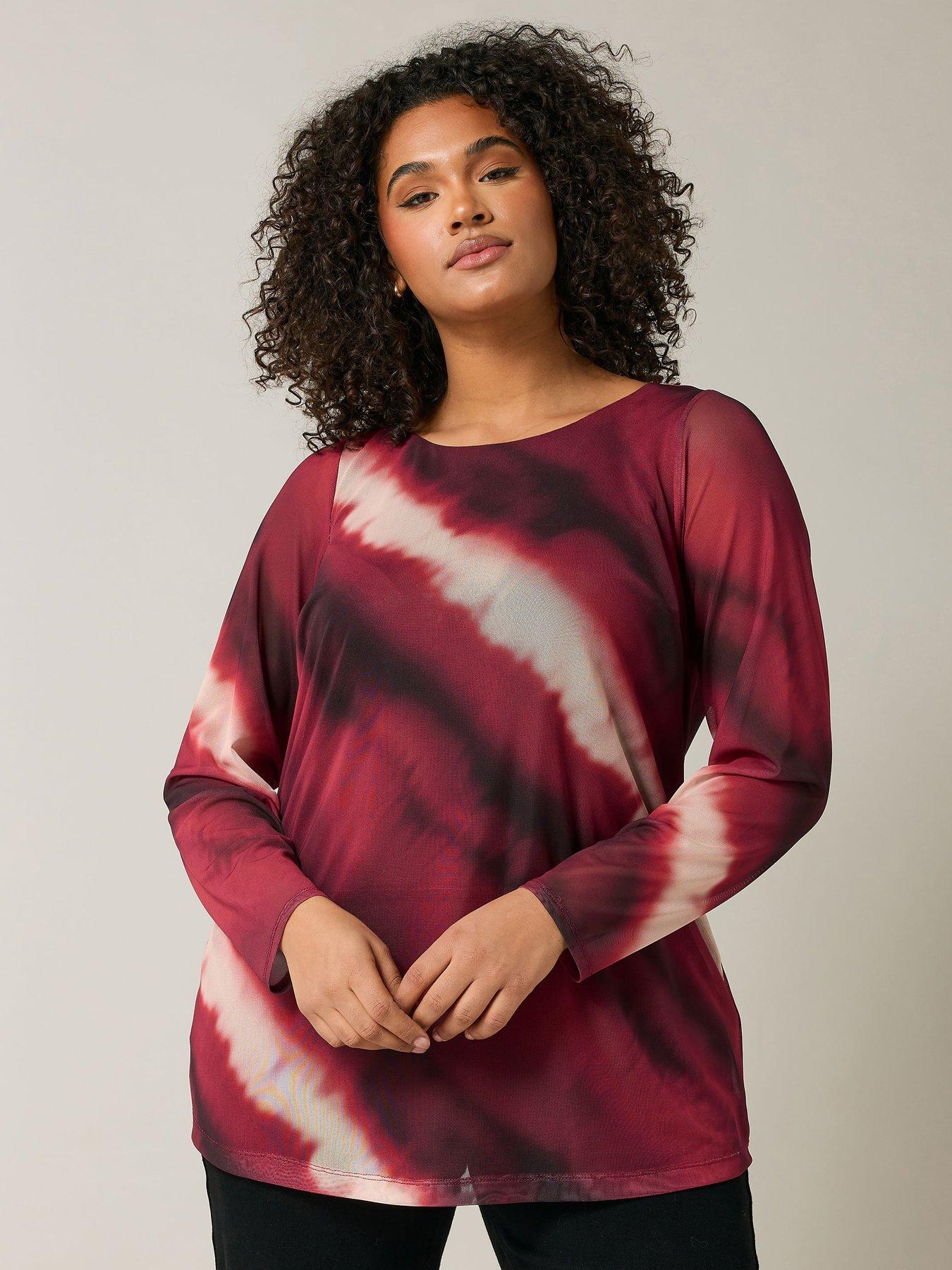 undefined Mesh Swing Top - Red