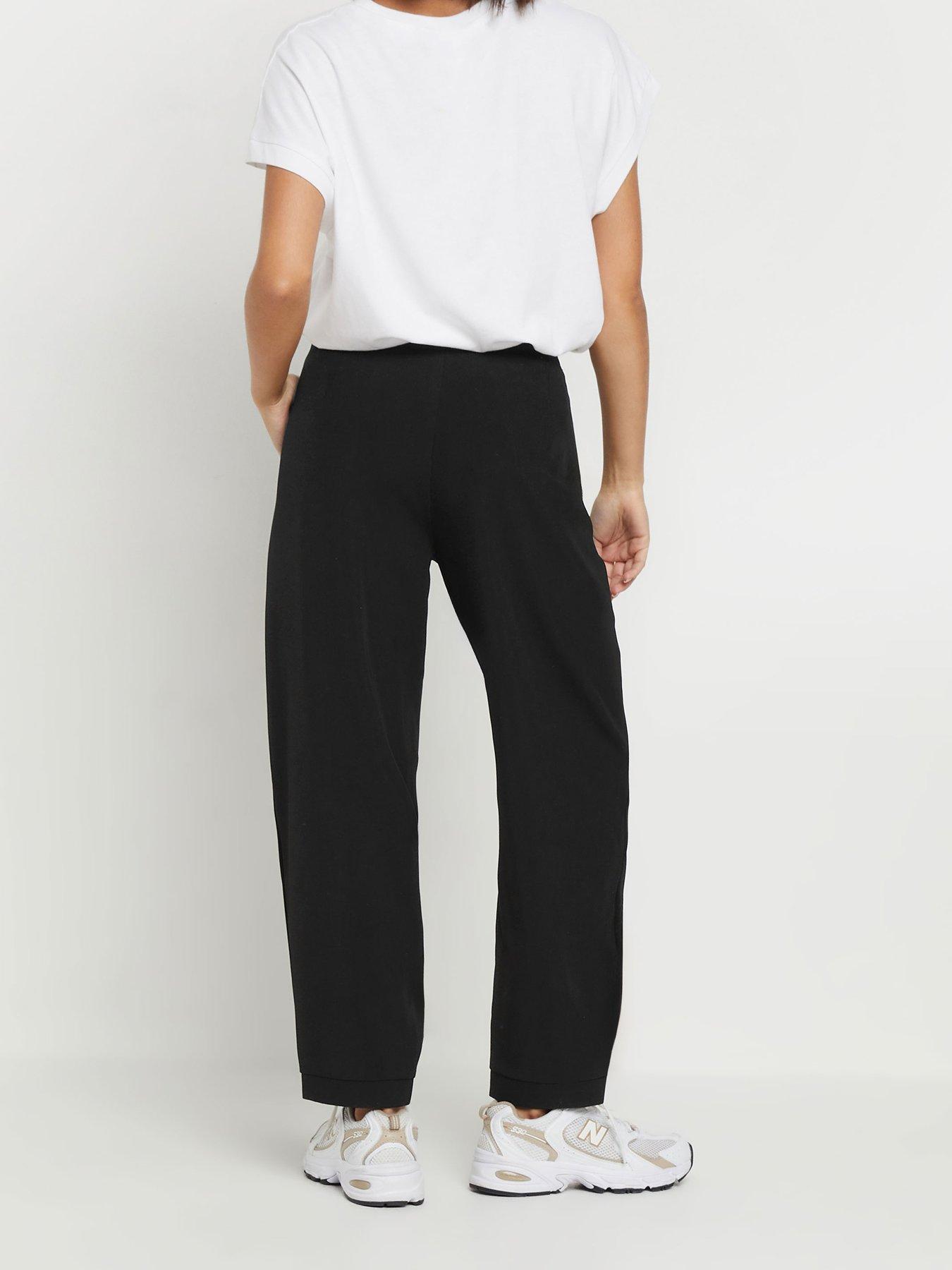 Image 2 of 4 of PixieGirl Petite Barrel Button Cuff Trouser - Black