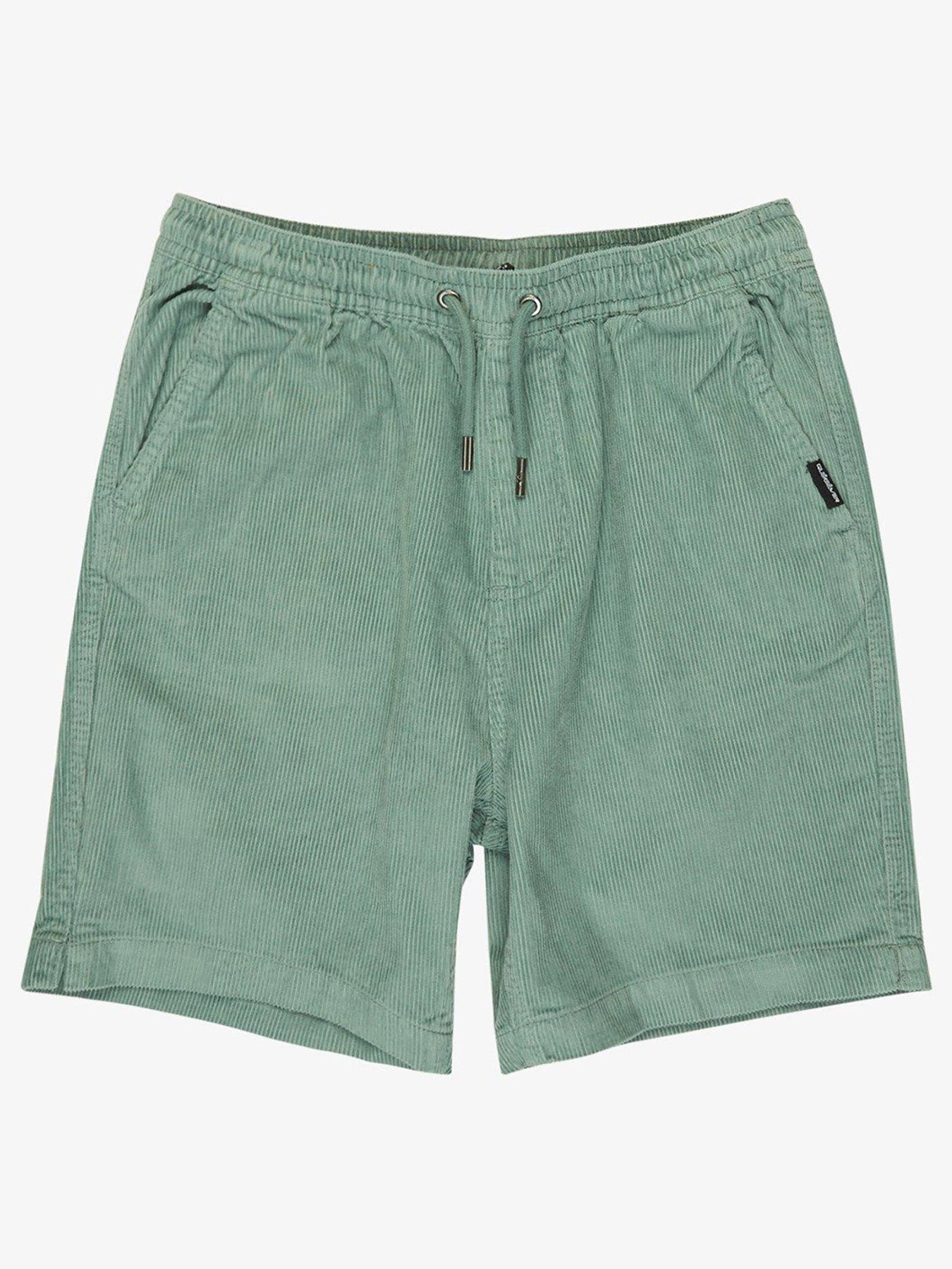 undefined Boys Taxer Cord Elastic Waist Shorts - Green