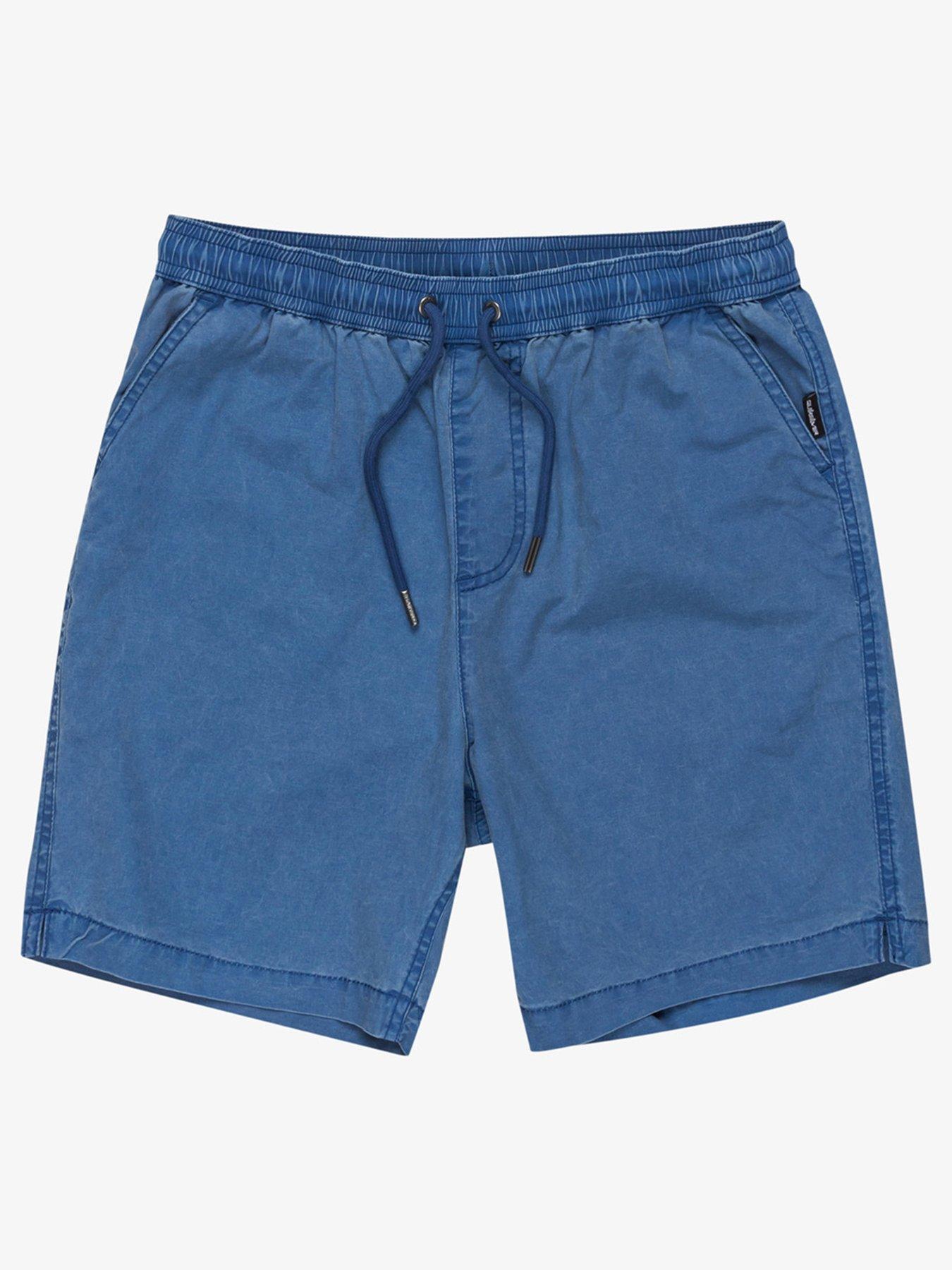 undefined Boys Taxer Fixed Waist Plain Front Shorts - Blue