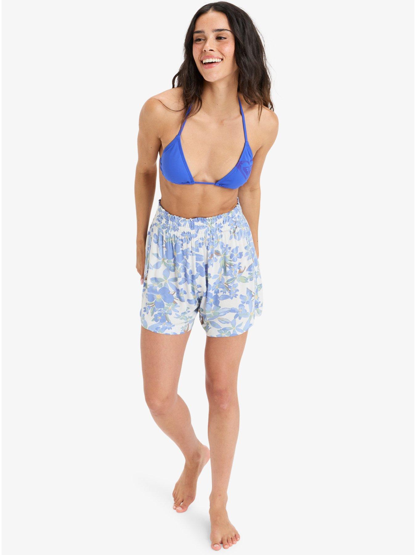  image of roxy-womens-forever-and-a-day-short-elastic-waist-shorts-white