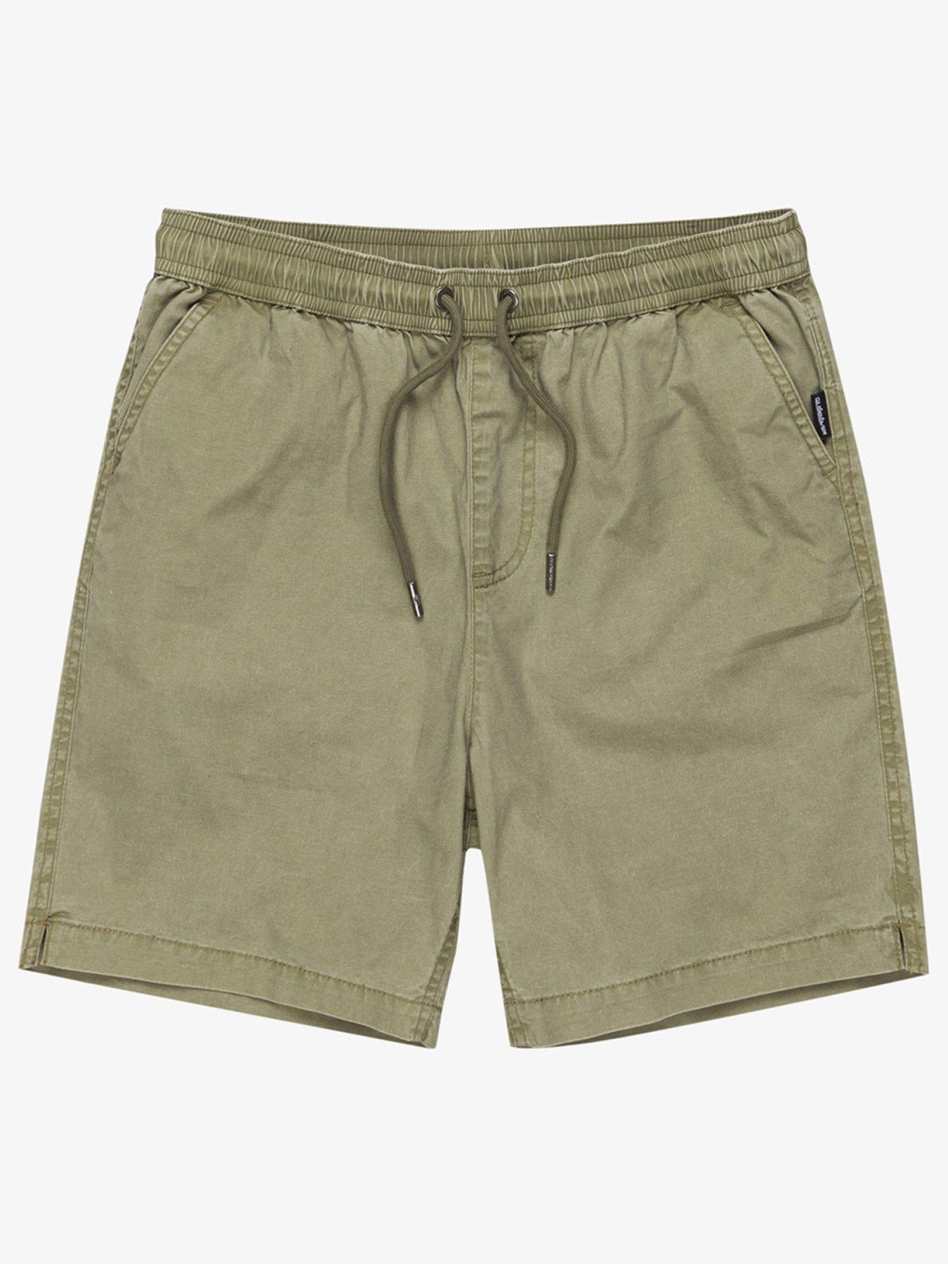 undefined Boys Taxer Fixed Waist Plain Front Shorts - Beige