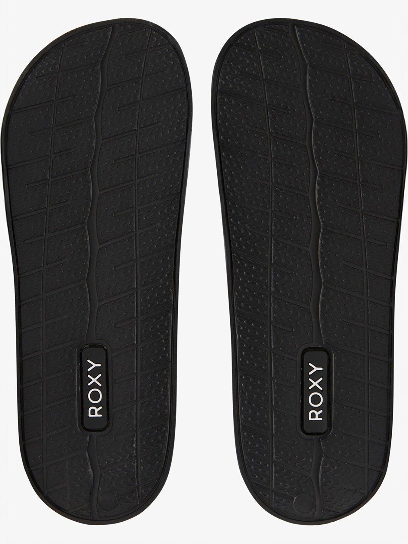 Roxy Girls Girl Slippy 2 Slide Sandals - Black | Littlewoods