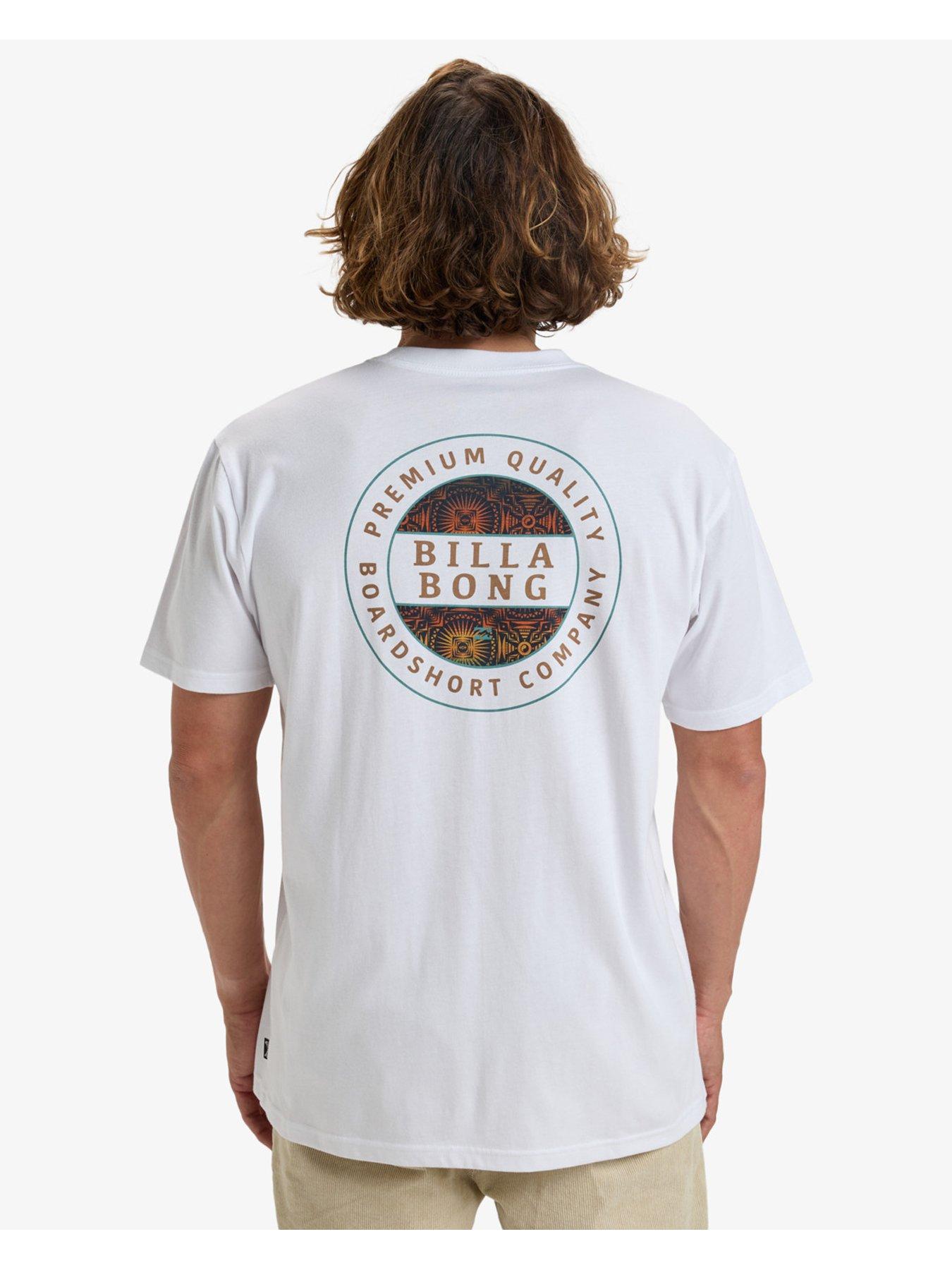 Image 2 of 6 of Billabong Mens Rotor Fill Short Sleeve Top - White