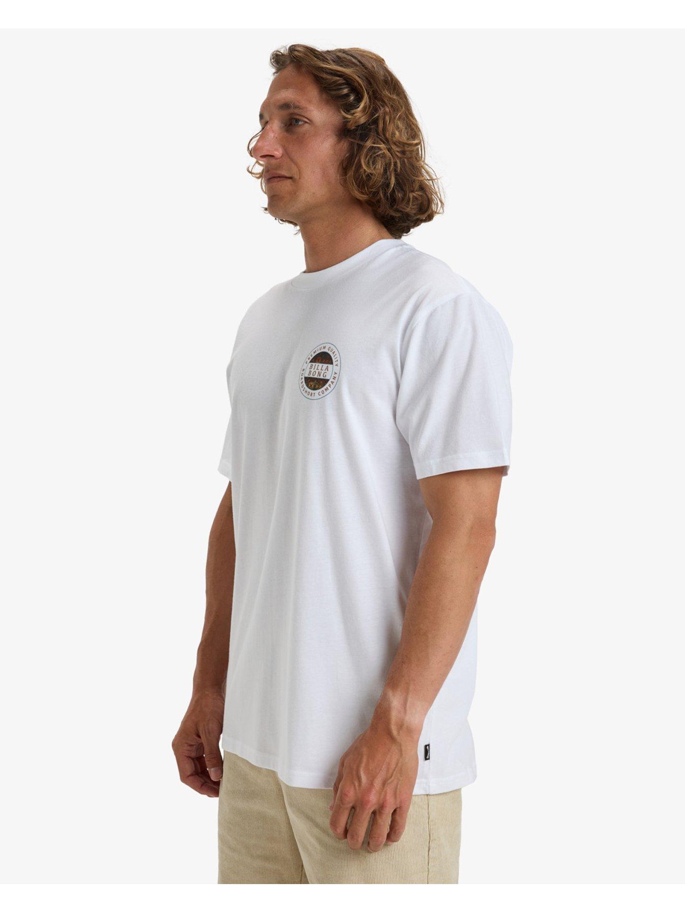 Image 3 of 6 of Billabong Mens Rotor Fill Short Sleeve Top - White