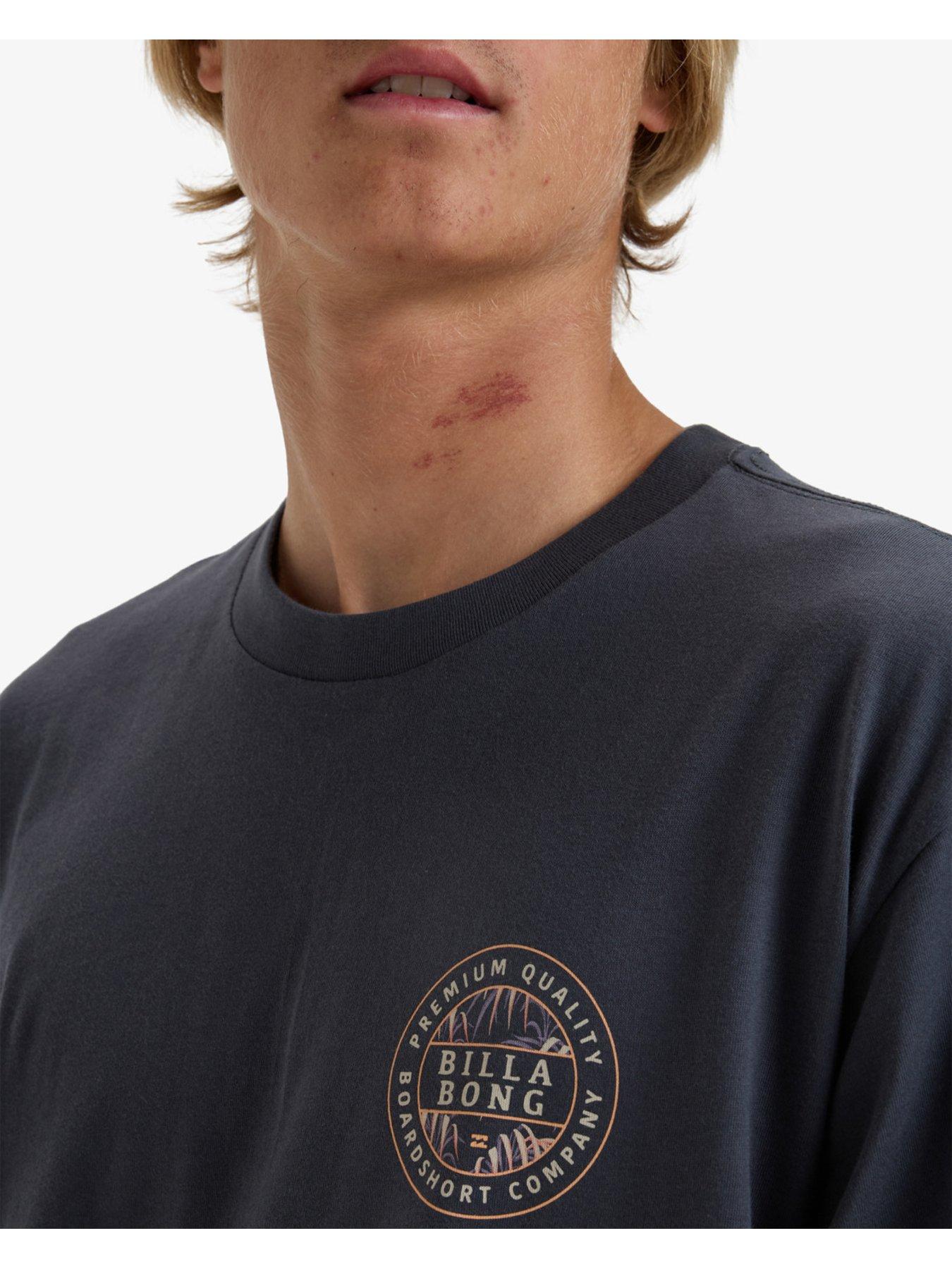 Image 4 of 6 of Billabong Mens Rotor Fill Short Sleeve Tee - Black