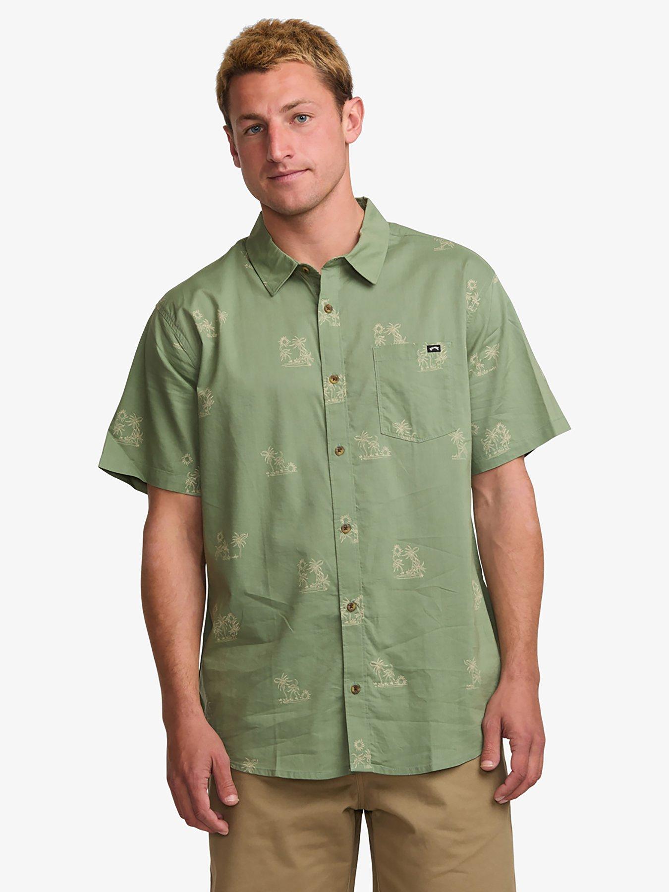 undefined Mens Sundays Mini Short Sleeve Shirt - Green