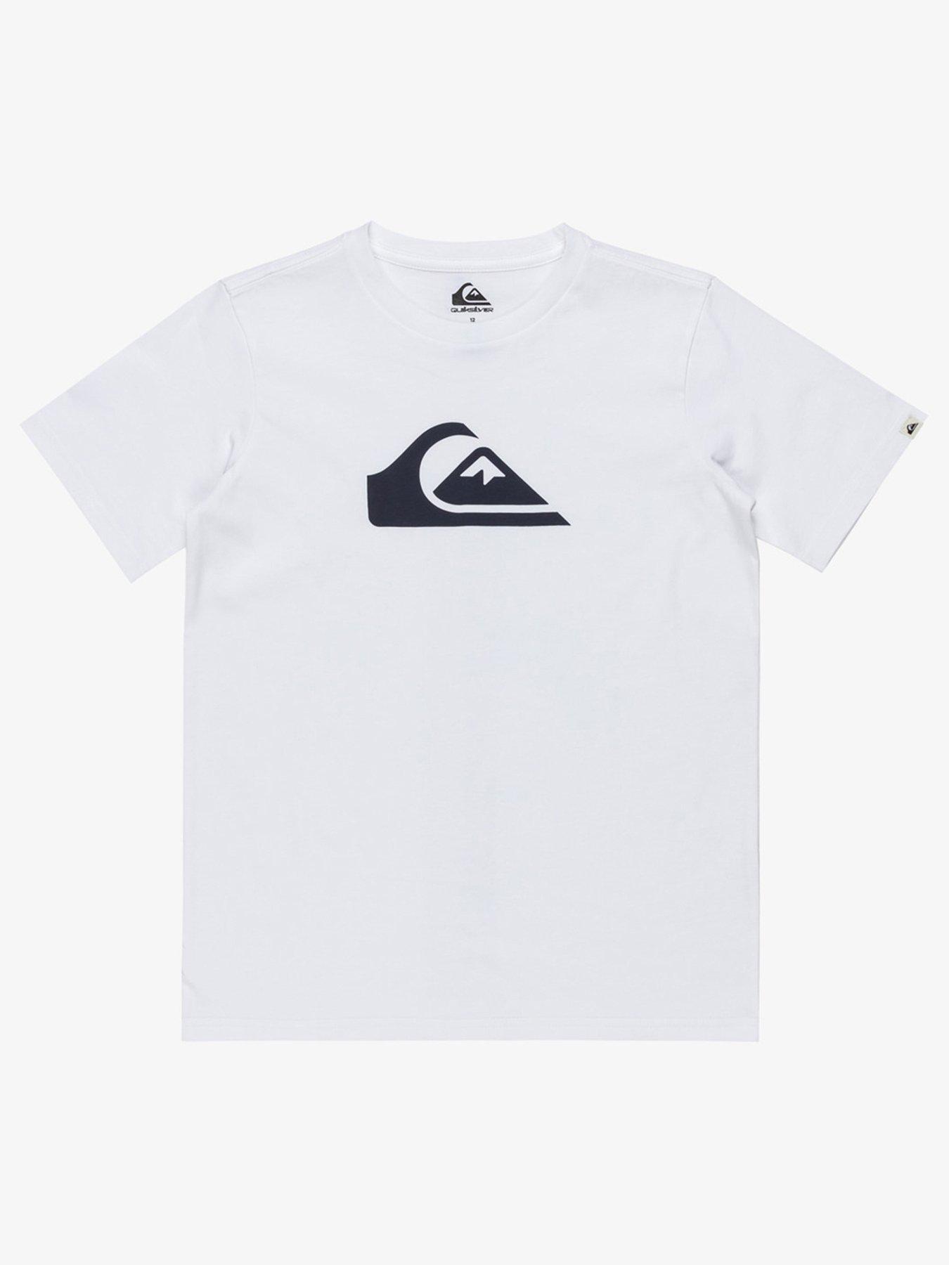 Quiksilver Boys Everyday Comp Logo Short Sleeve T-Shirt - White