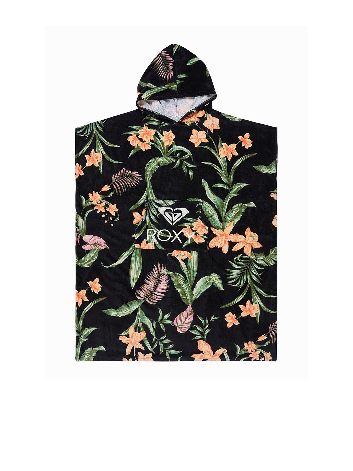 undefined Womens Stay Magical Printed Hooded Towel - Black