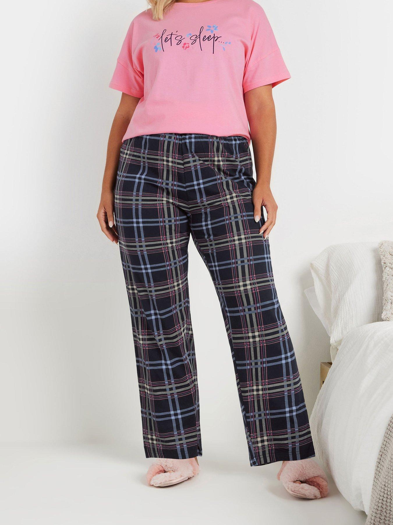 yours-curve-check-wide-leg-pj-pant-multi