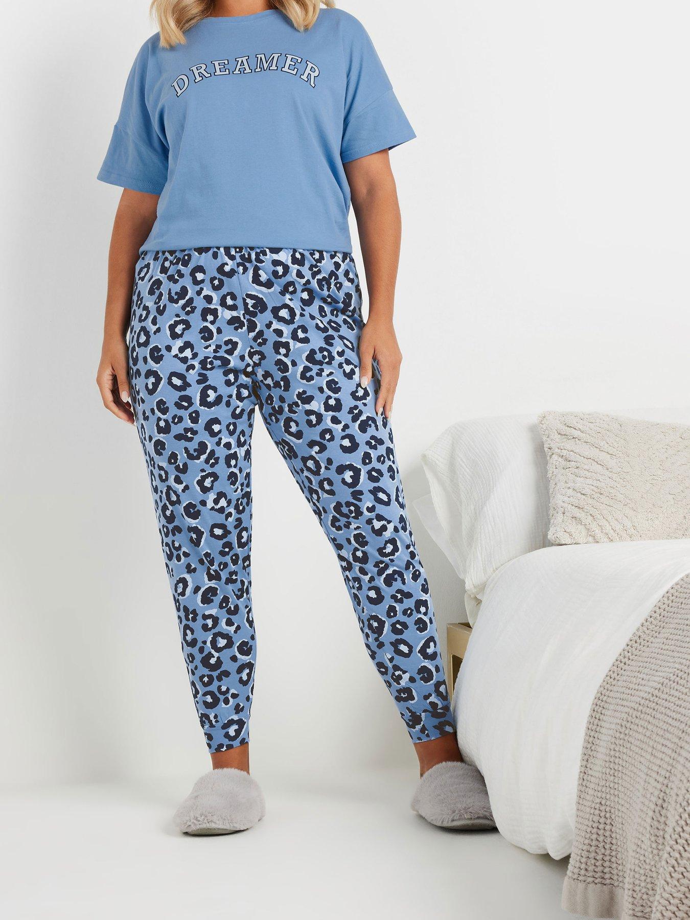 yours-curve-animal-cuffed-pj-pant