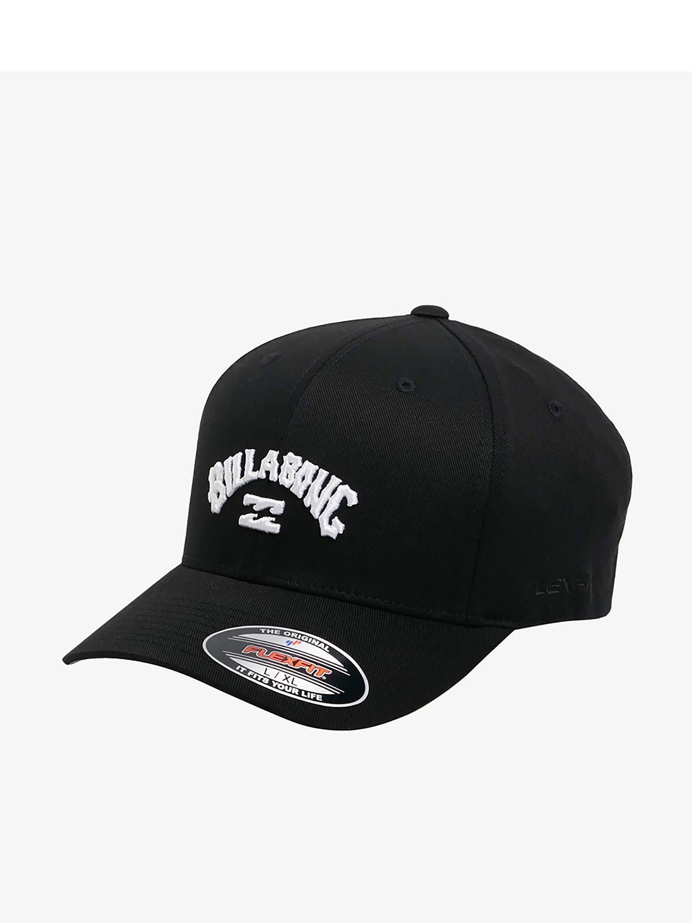 Billabong Mens Arch Flexfit Cap Stretch Fit Headwear - Black