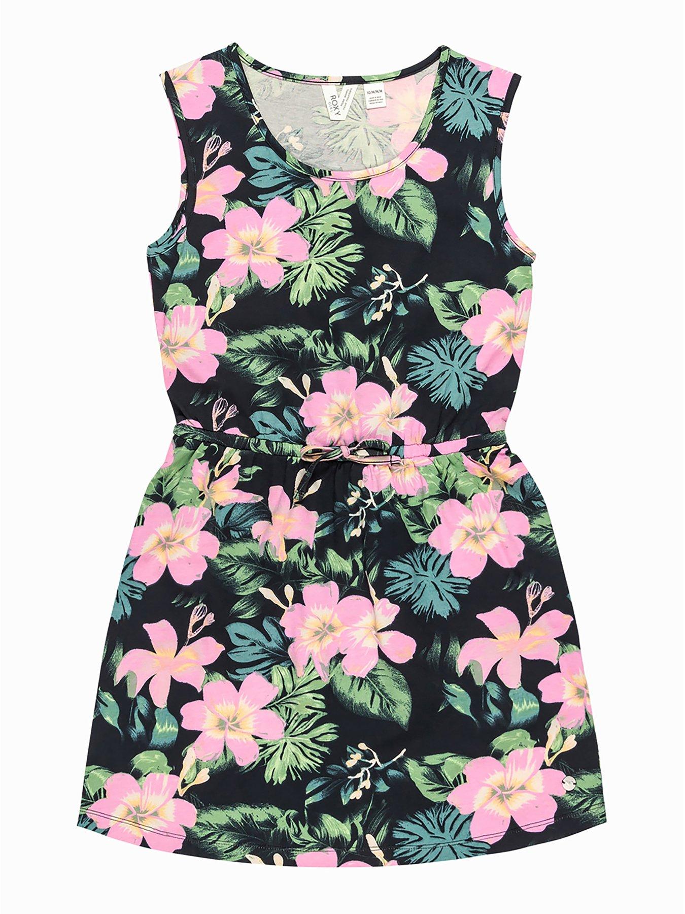 undefined Girls Surfs Up Rg Printed Sleeveless Dress - Black