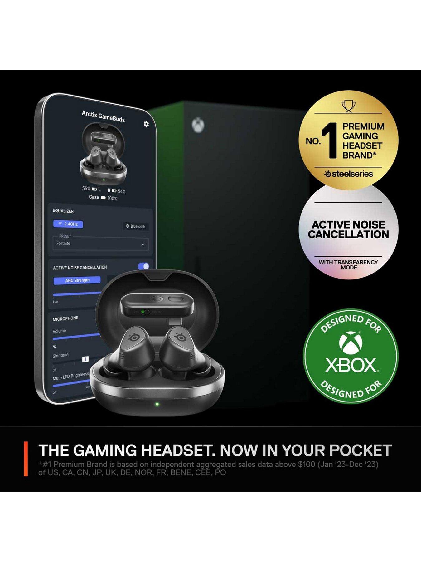 Image 5 of 7 of SteelSeries Arctis GameBuds for Xbox, Wireless Gaming Earbuds