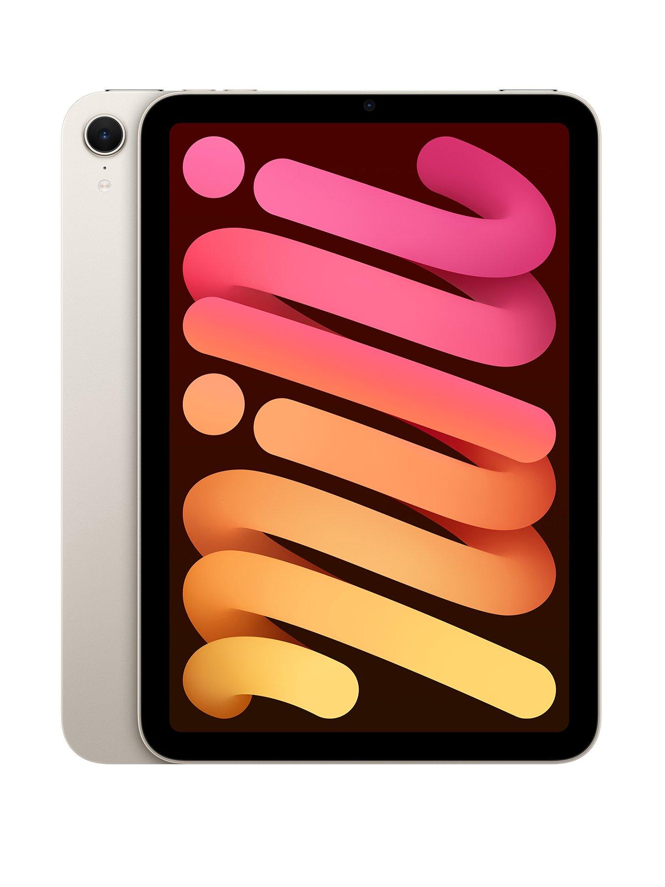 front image of apple-ipad-mini-7th-gen-a17-pro-2024-256gb-wi-fi-starlight