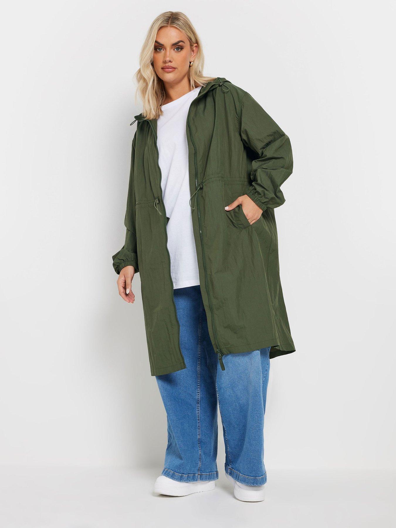 undefined Curve Lightweight Longline Parka - Green