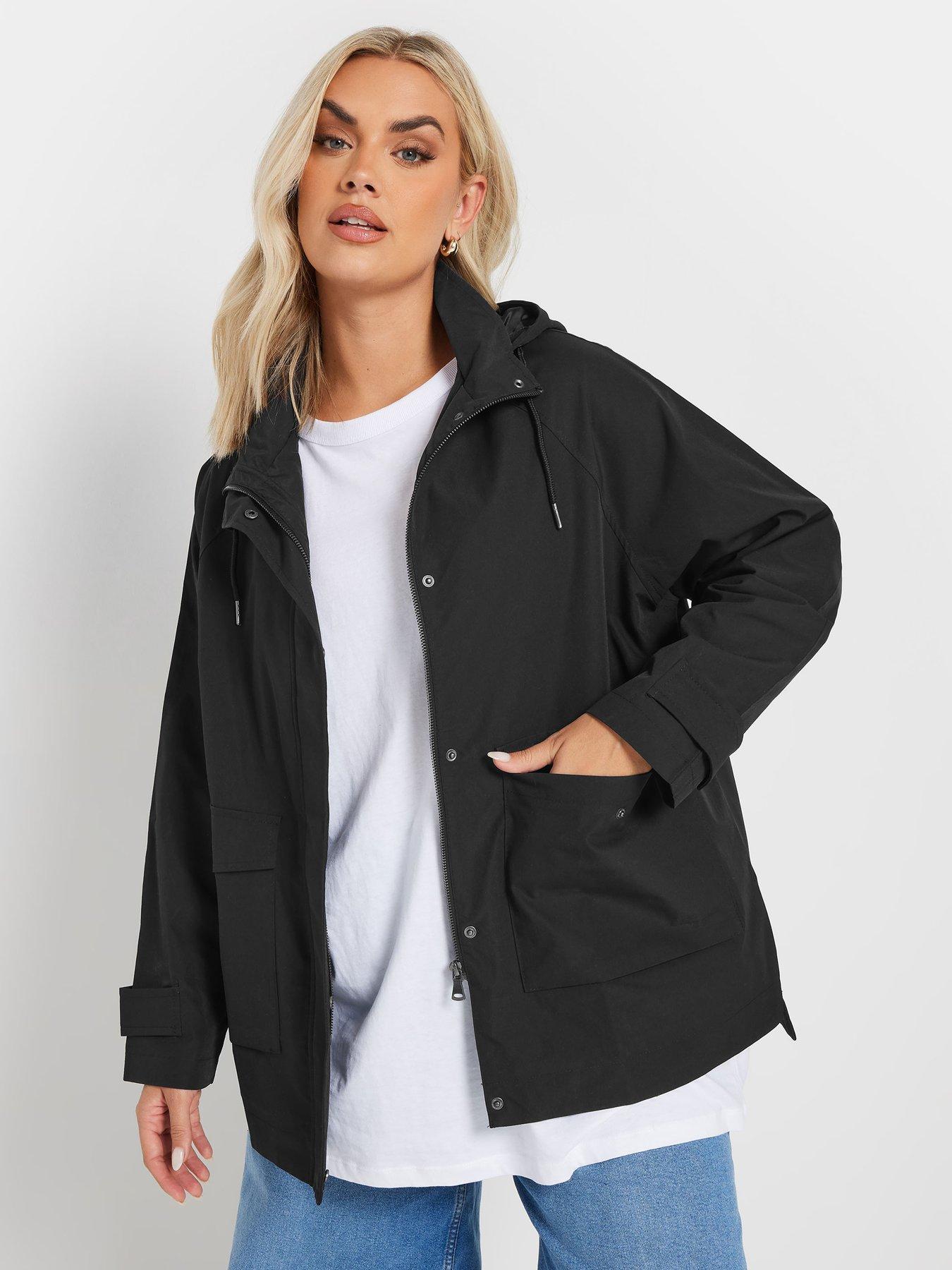  image of yours-curve-raglan-lightweight-jacket-black