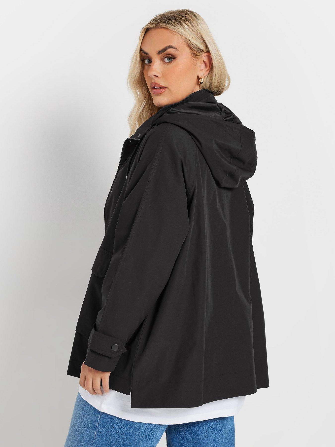  image of yours-curve-raglan-lightweight-jacket-black