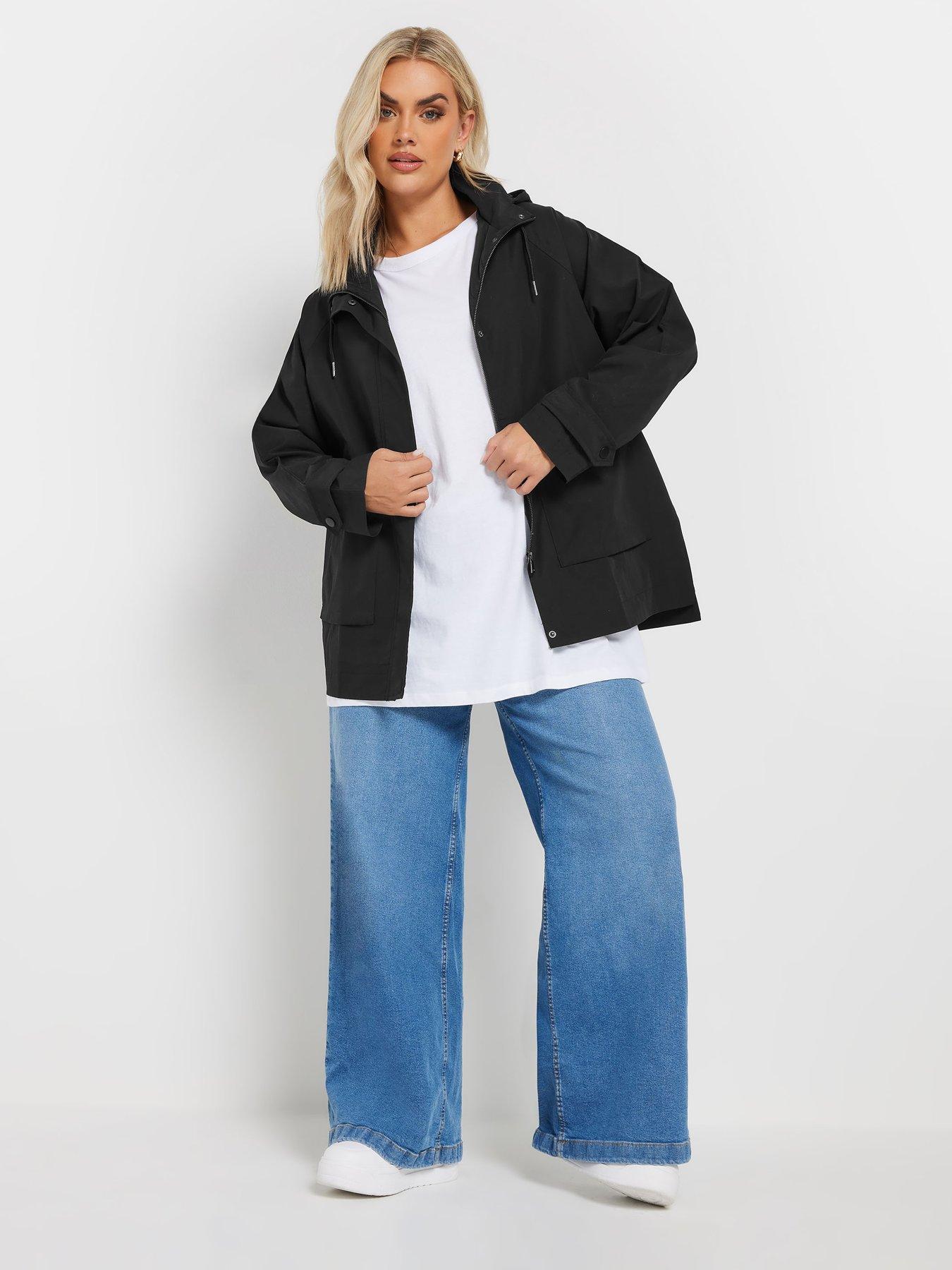  image of yours-curve-raglan-lightweight-jacket-black