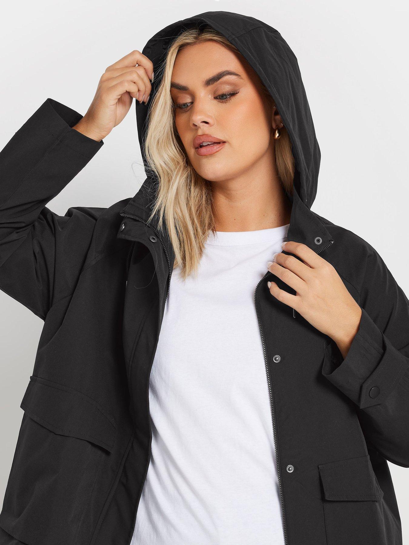  image of yours-curve-raglan-lightweight-jacket-black