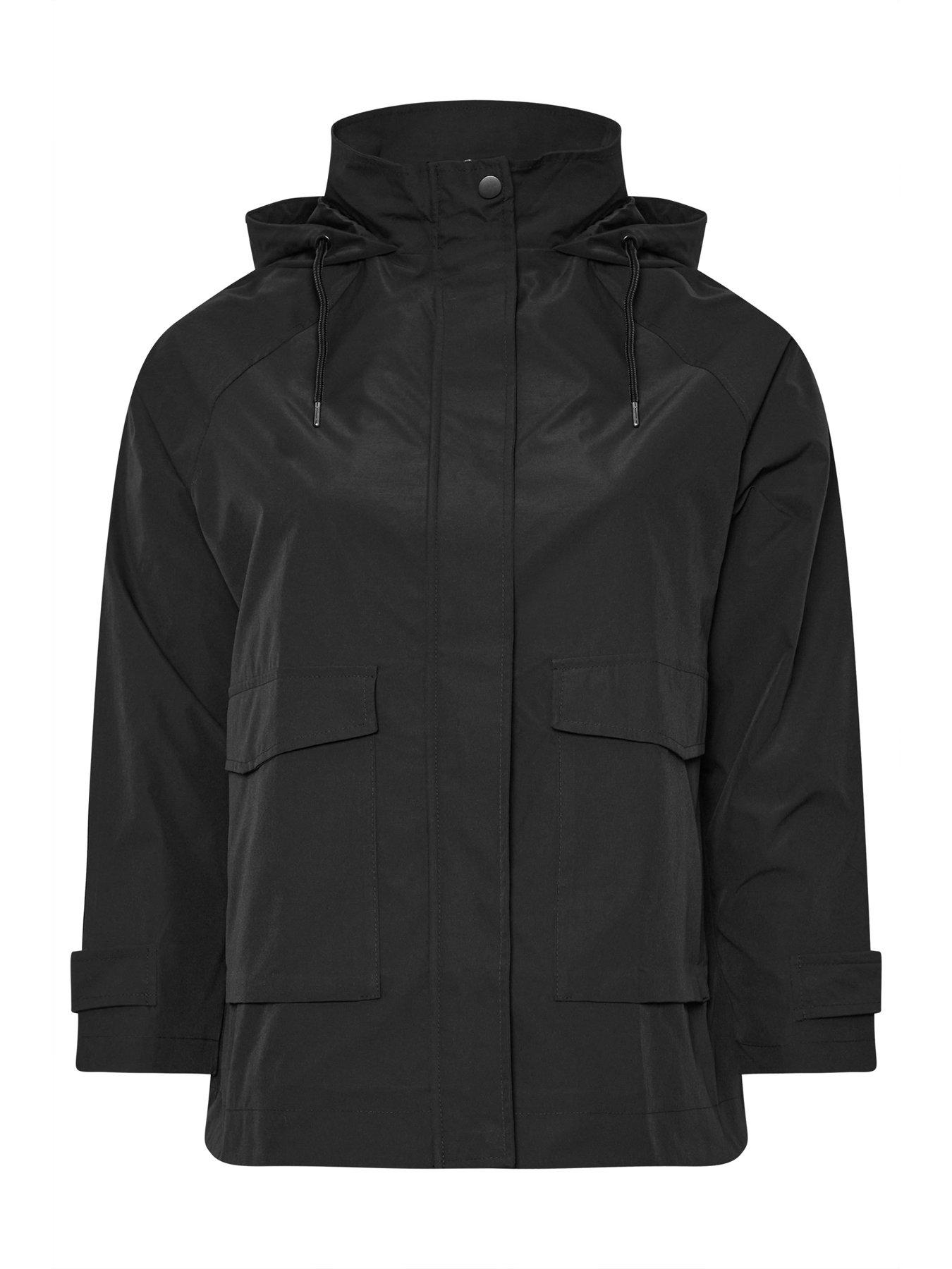  image of yours-curve-raglan-lightweight-jacket-black