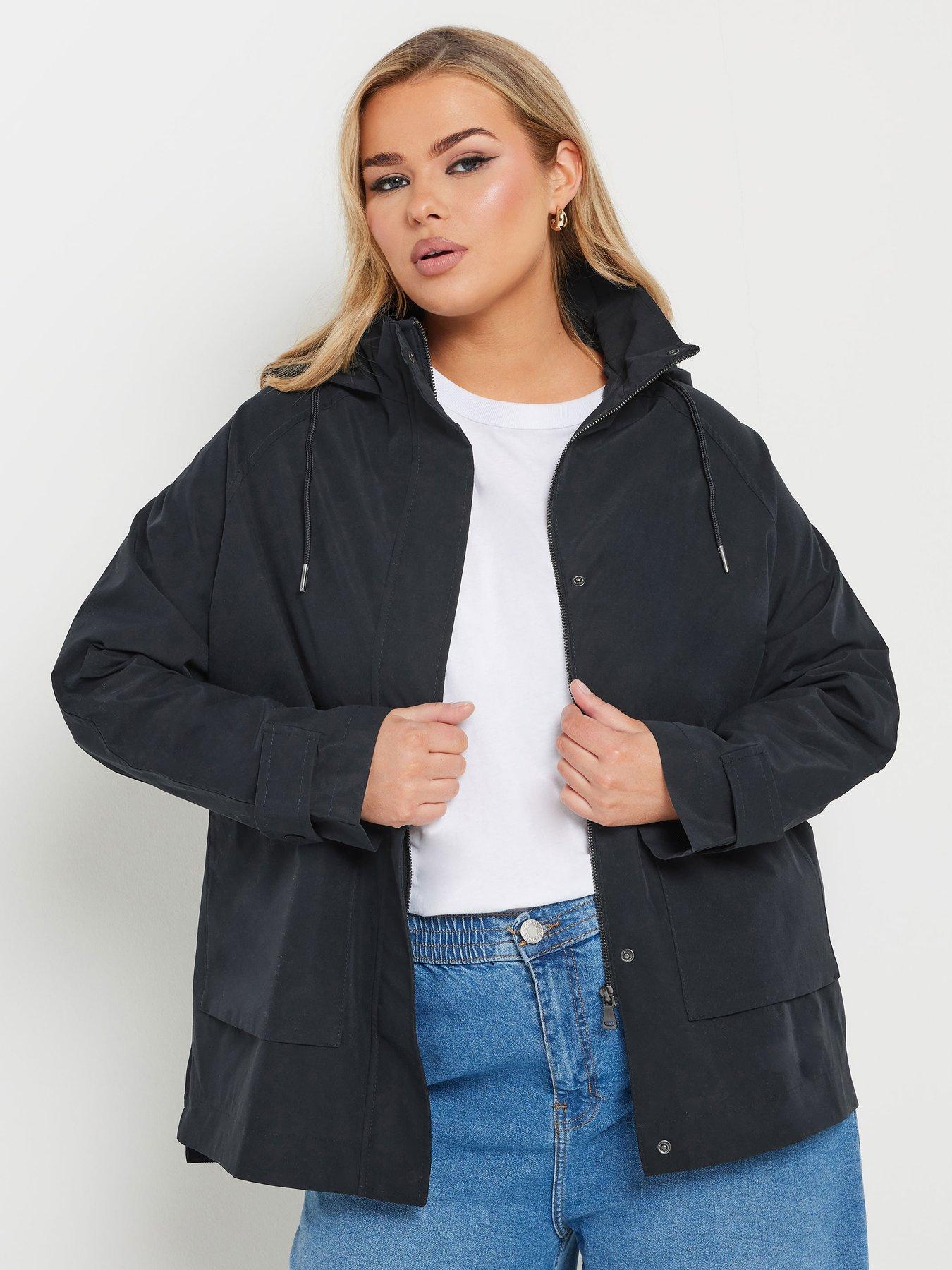yours-curve-raglan-lightweight-jacket-blue