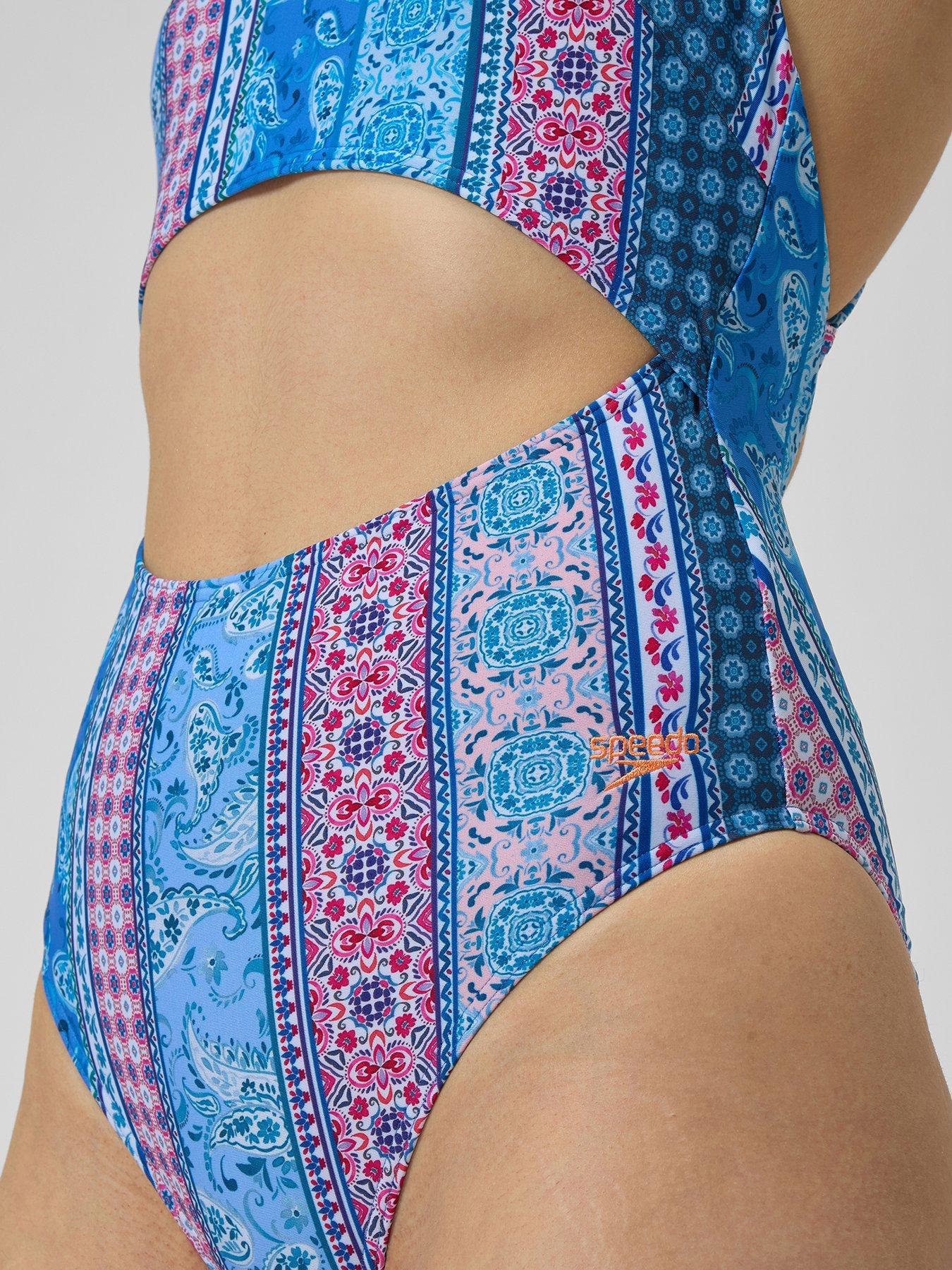Image 6 of 6 of Speedo Women's Cut Out 1 Piece - Blue