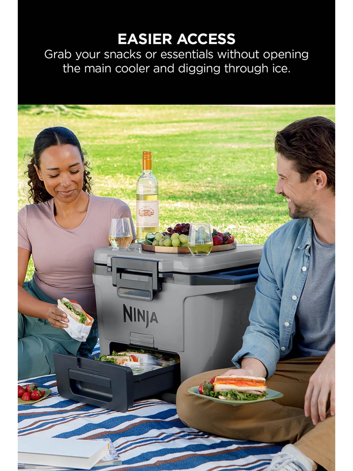  image of ninja-frostvault-30qt28l-hard-cooler-with-dry-zone-slate-grey-fb131ukgy