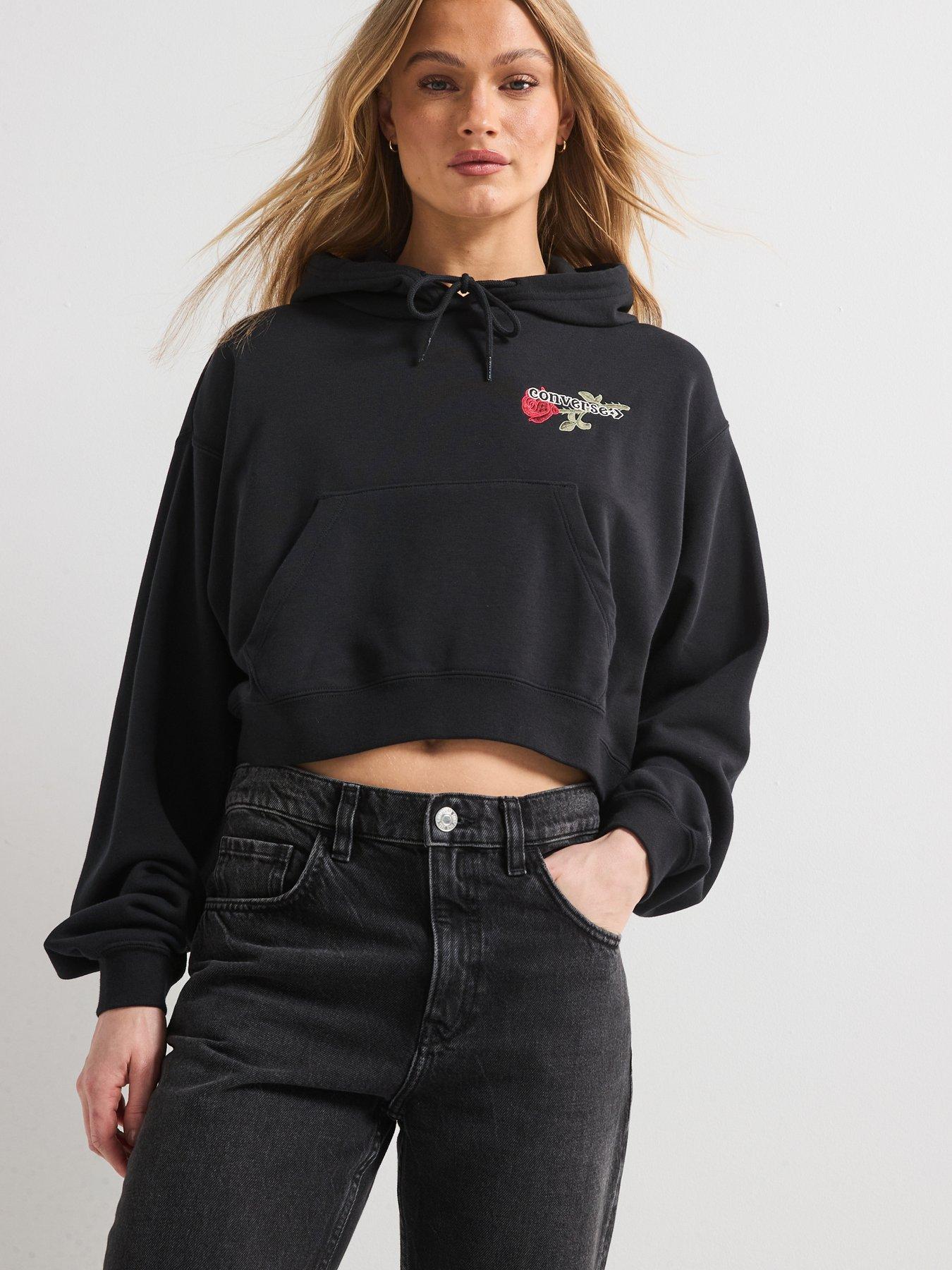  image of converse-womens-v-day-essentials-hoodie-black