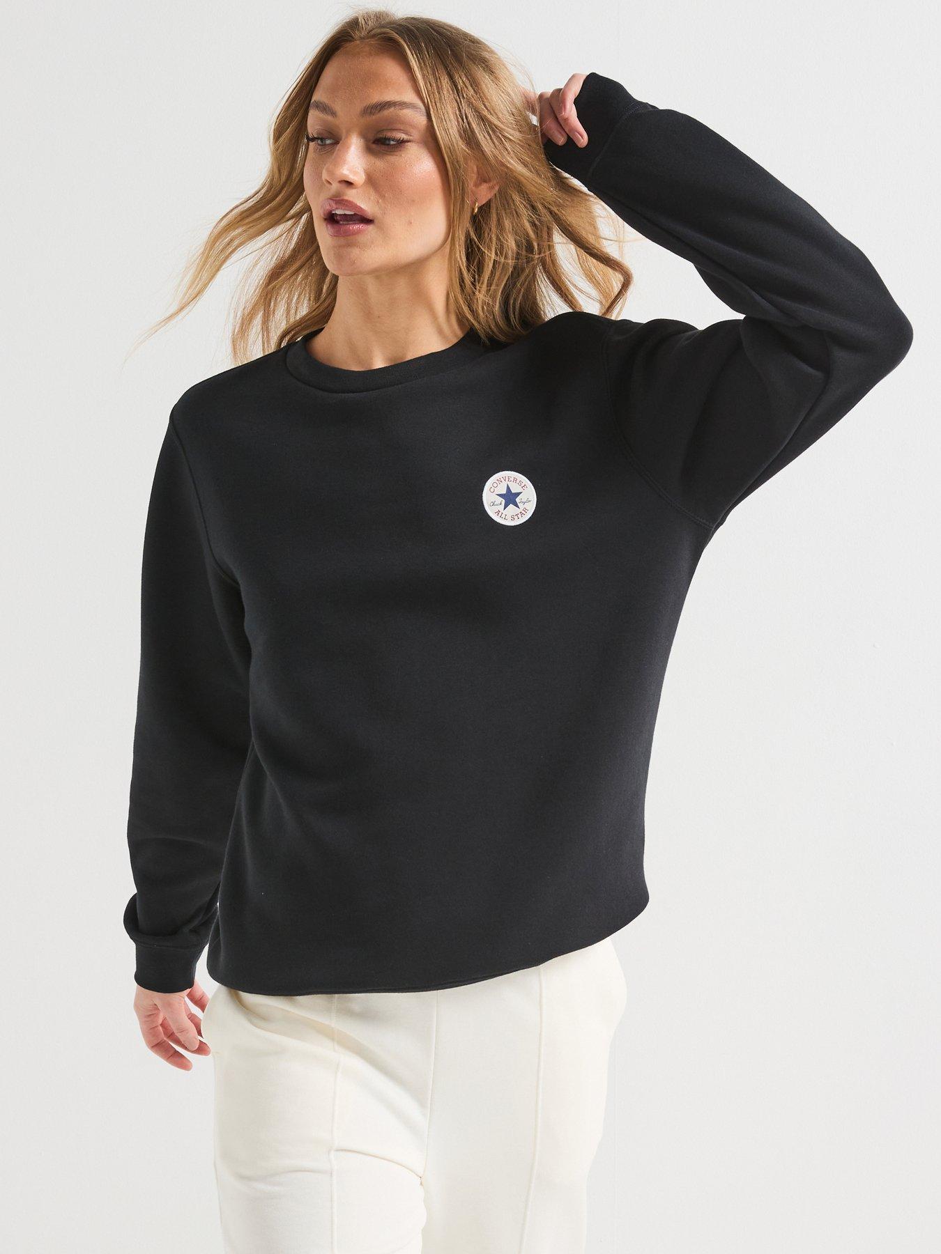  image of converse-womens-chuck-patch-crew-black