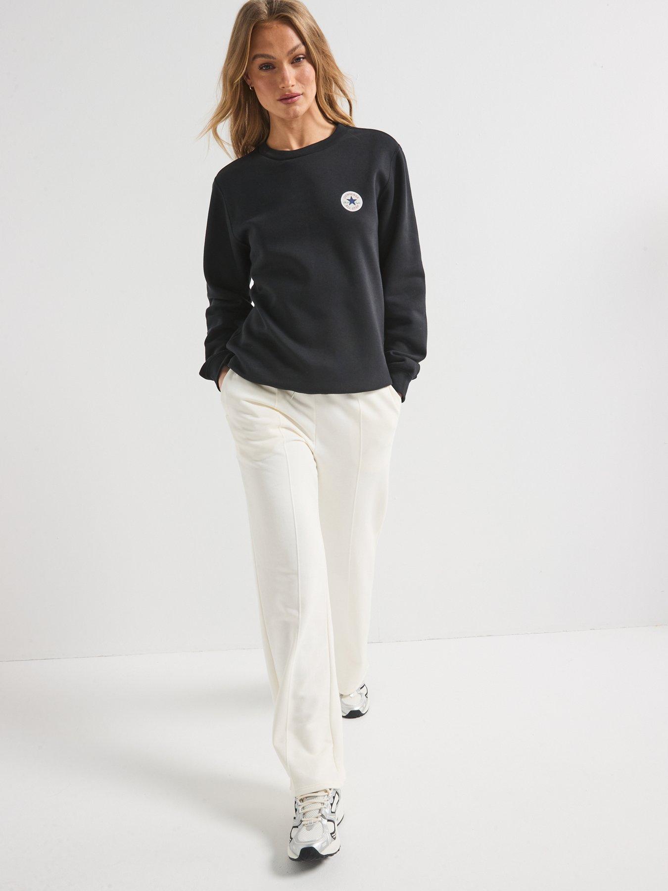  image of converse-womens-chuck-patch-crew-black