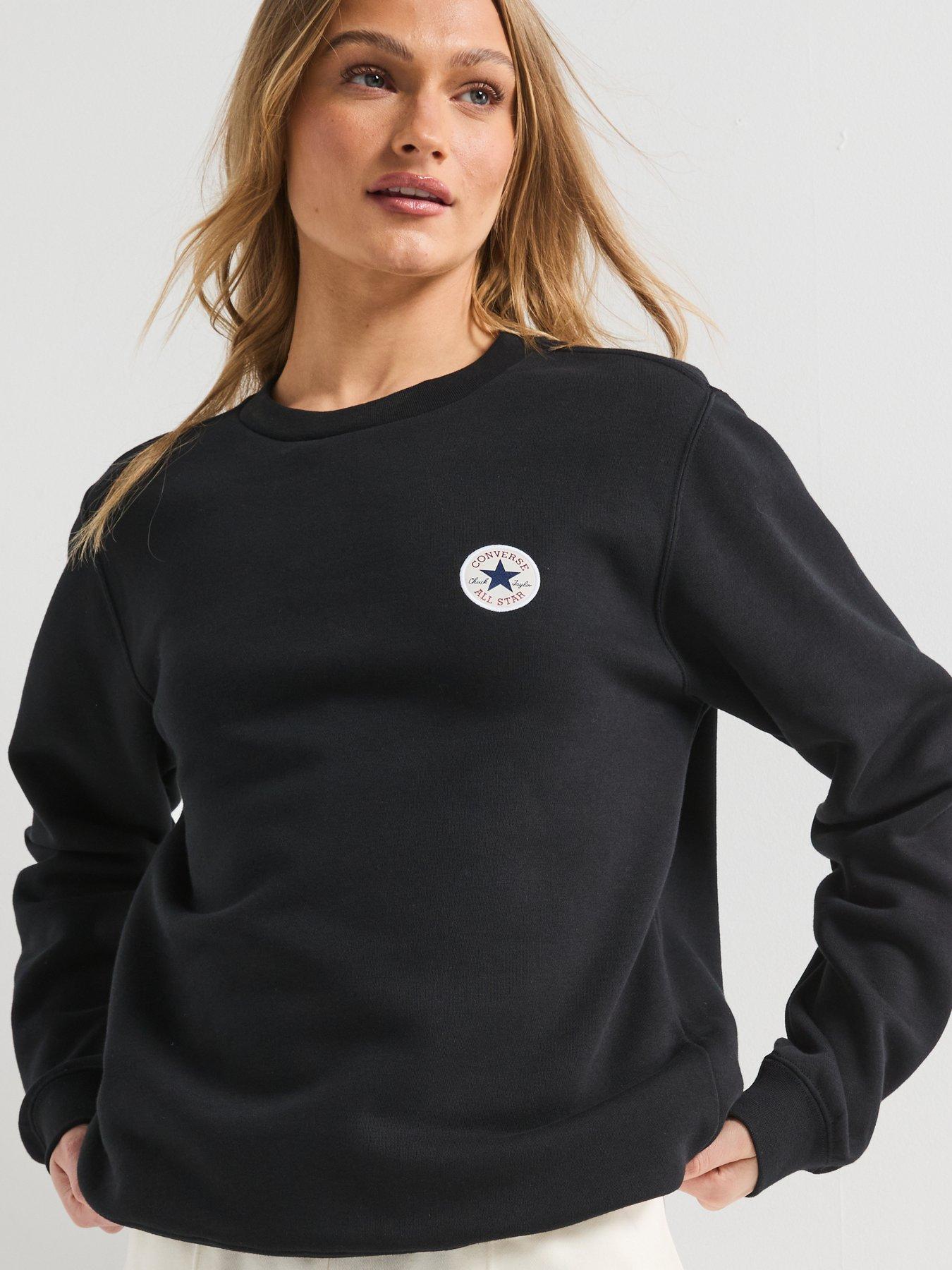  image of converse-womens-chuck-patch-crew-black