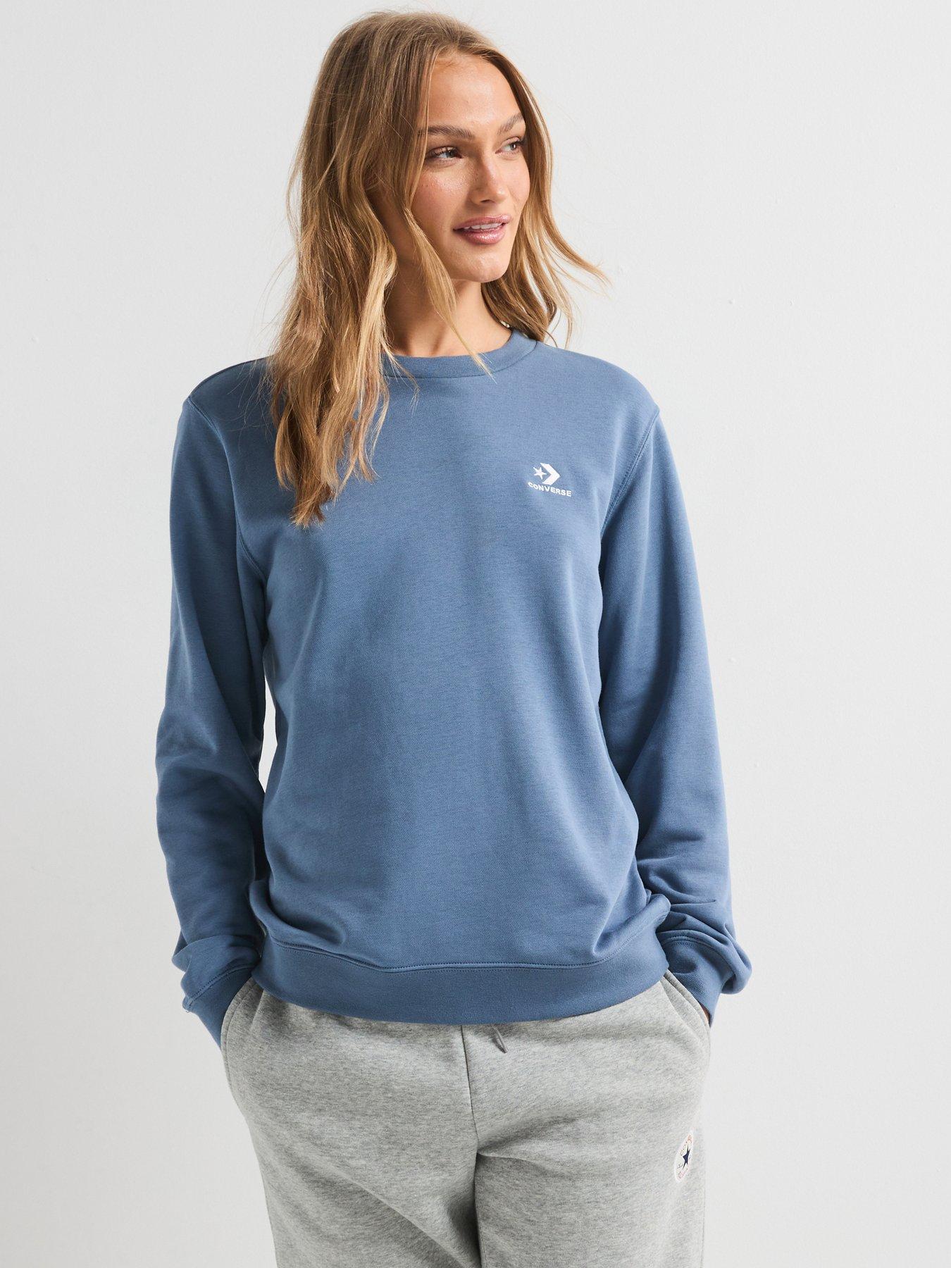 converse-womens-standard-fit-star-chevron-crew-blue