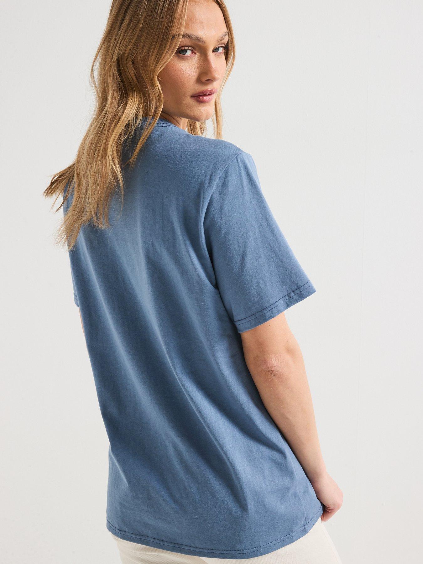  image of converse-womens-star-chev-tee-blue