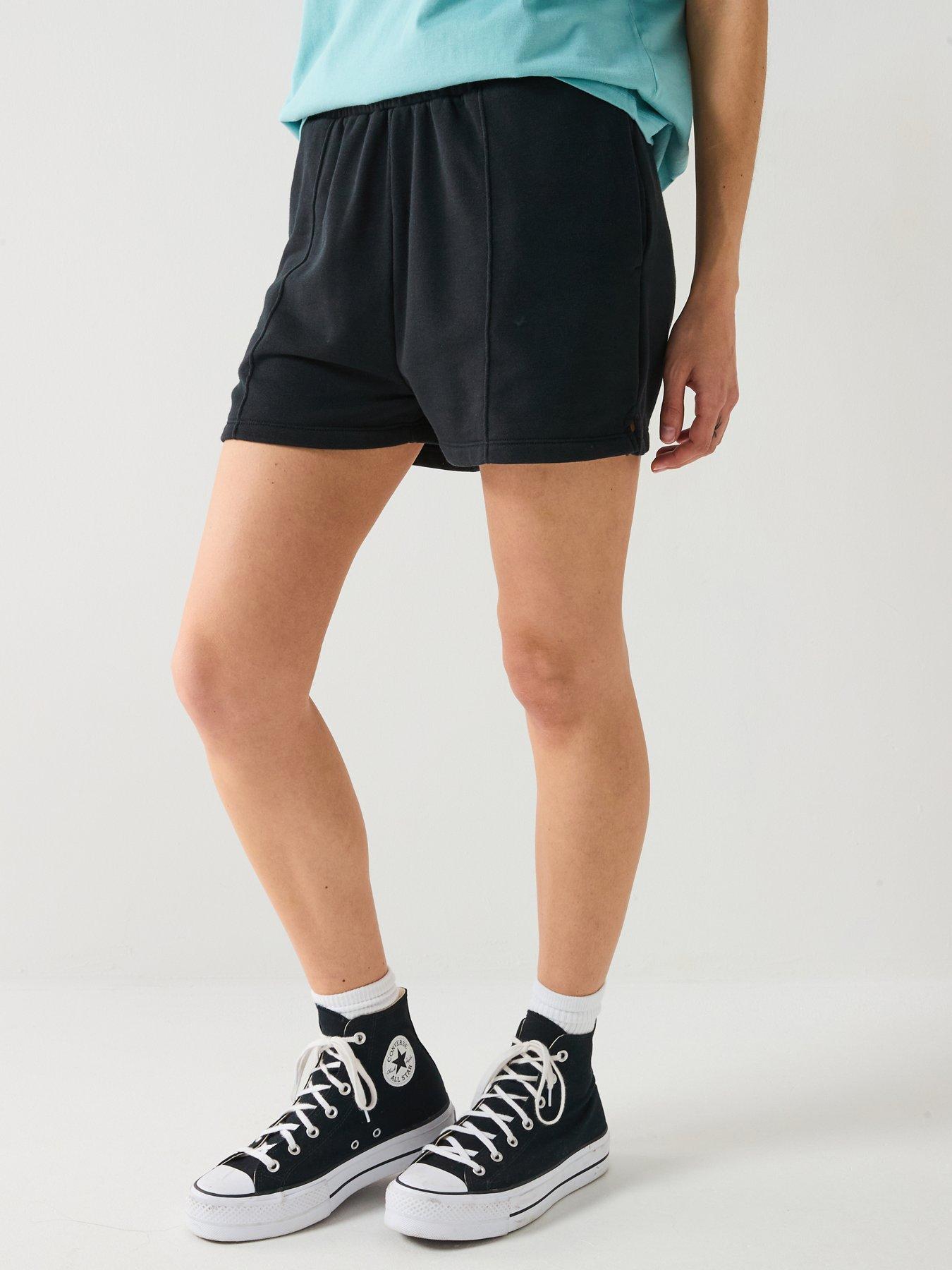 undefined Womens Star Chevron Shorts - Converse Black