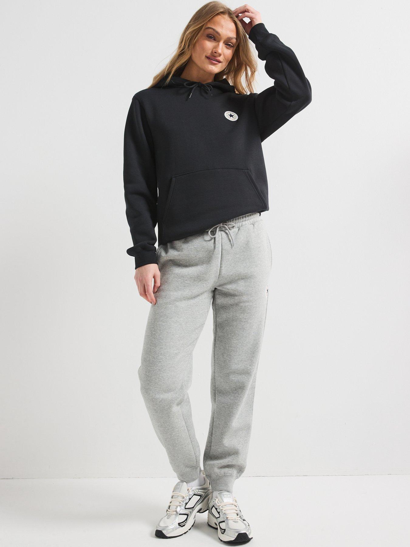 Image 3 of 6 of Converse Womens Standard Fit Core Chuck Patch Pant - Grey