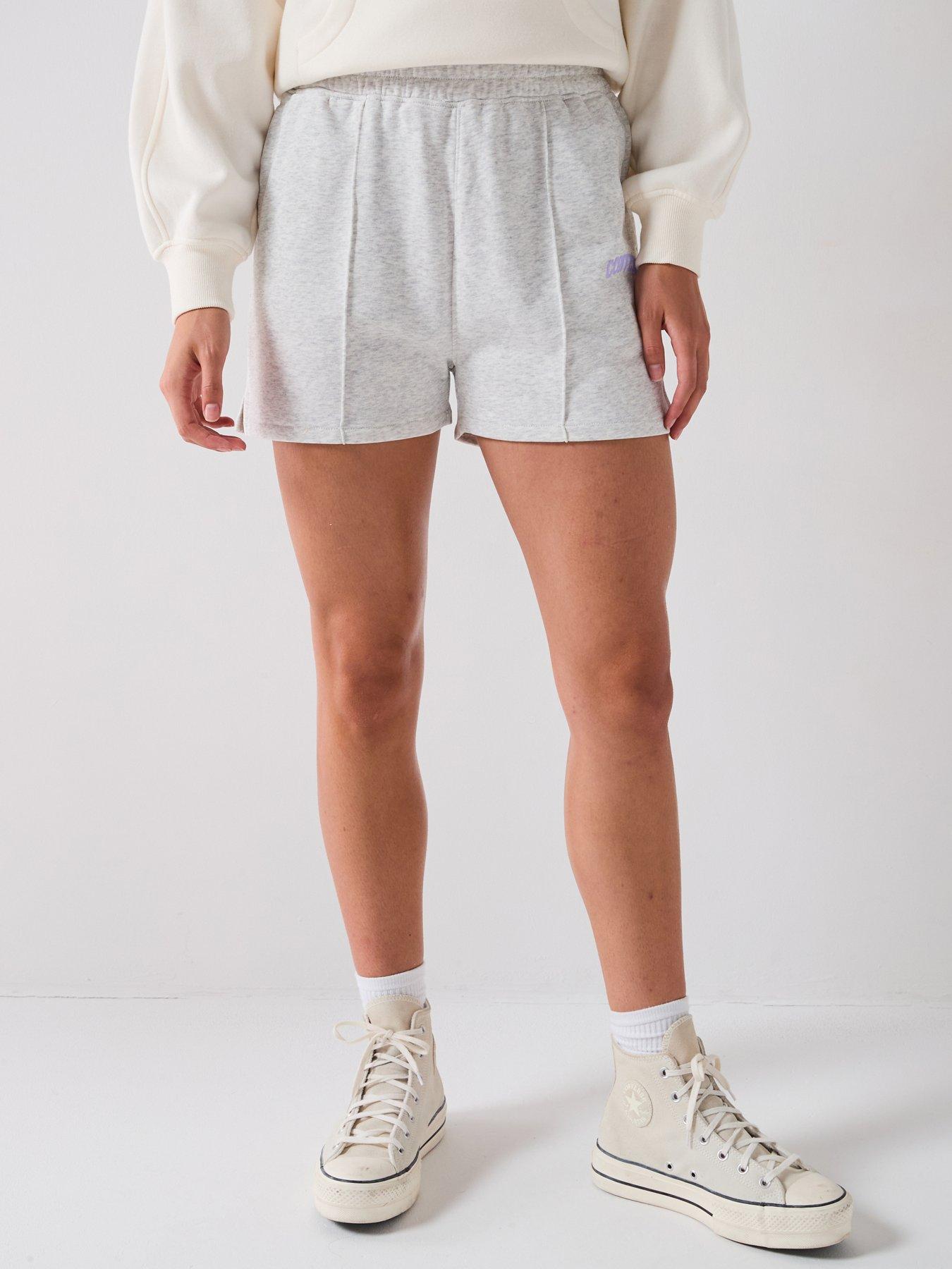 undefined Women's Converse Retro Shorts - Grey