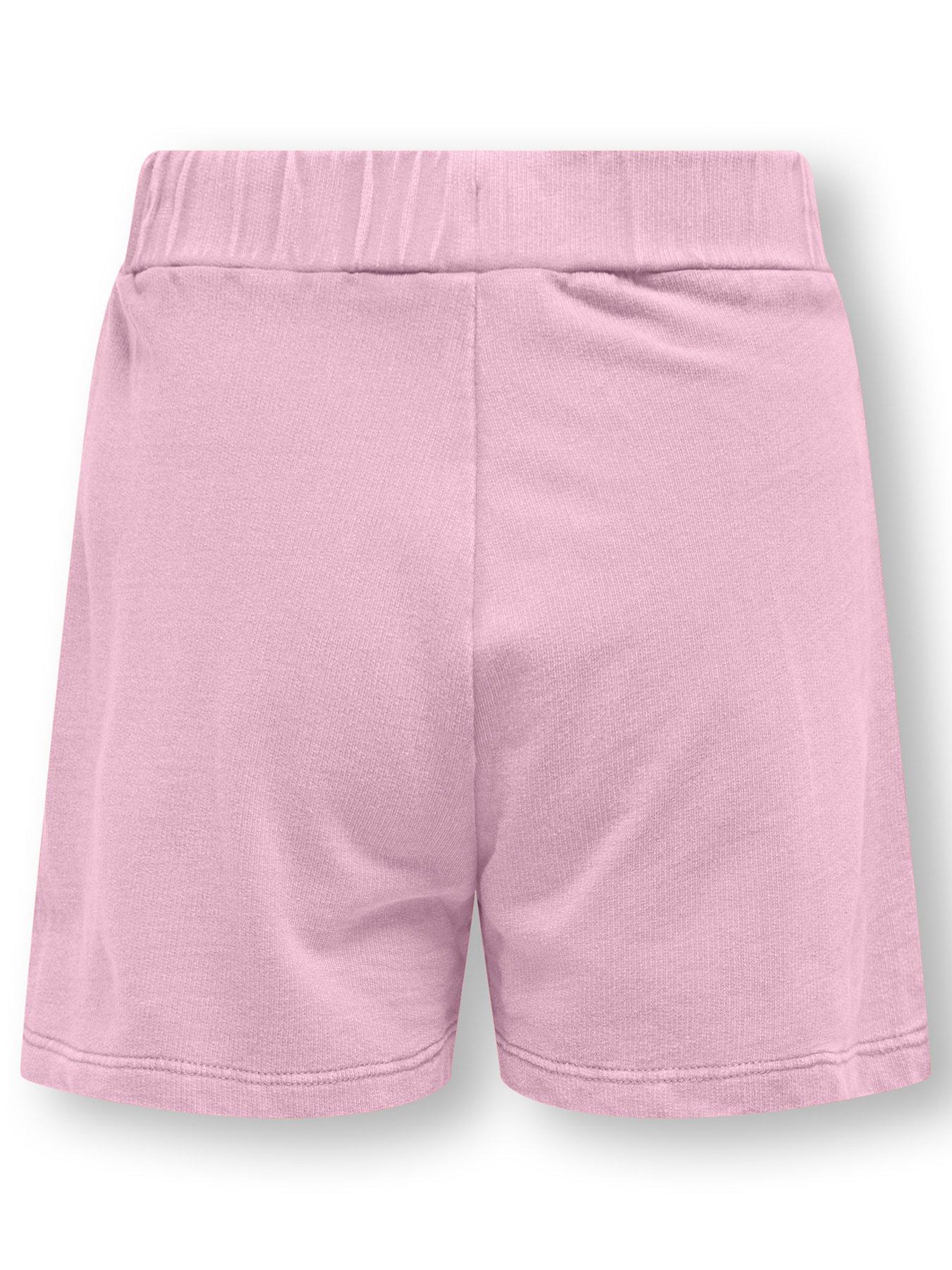 Image 2 of 3 of Only Kids Girls Hawaii Jersey Co-Ord Shorts - Roseate Spoonbill