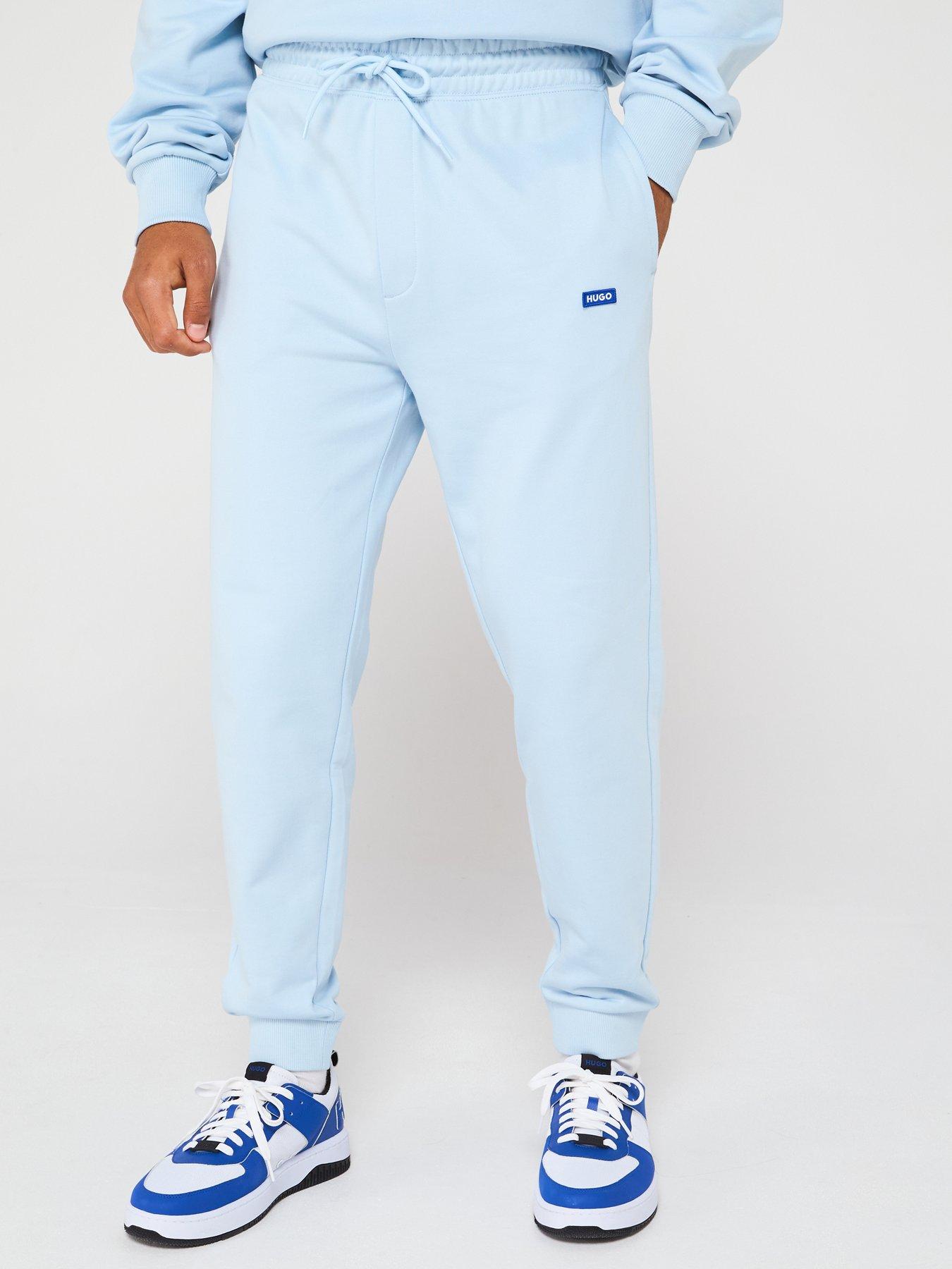  image of hugo-blue-napin-regular-fit-joggers-light-blue