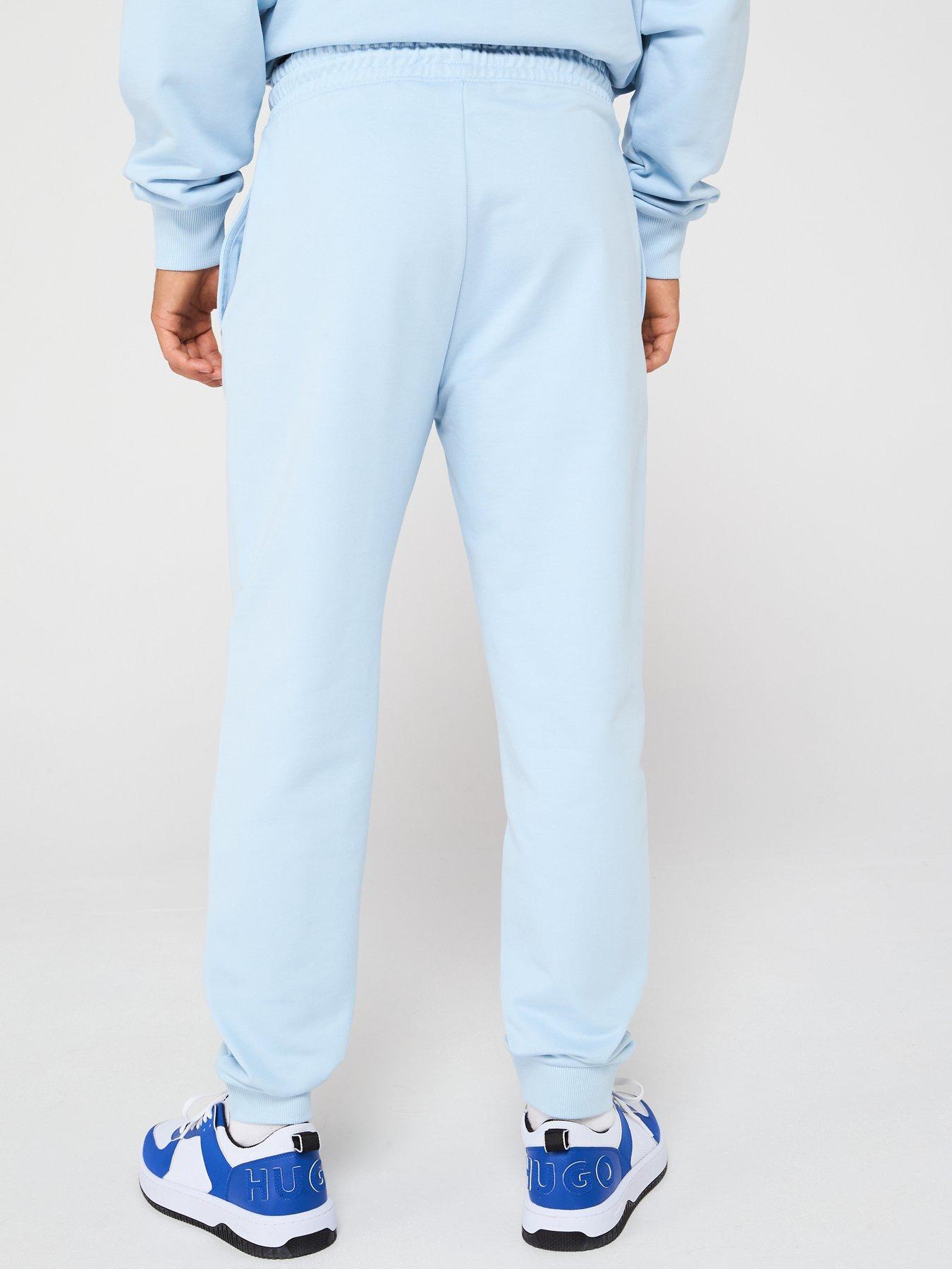  image of hugo-blue-napin-regular-fit-joggers-light-blue